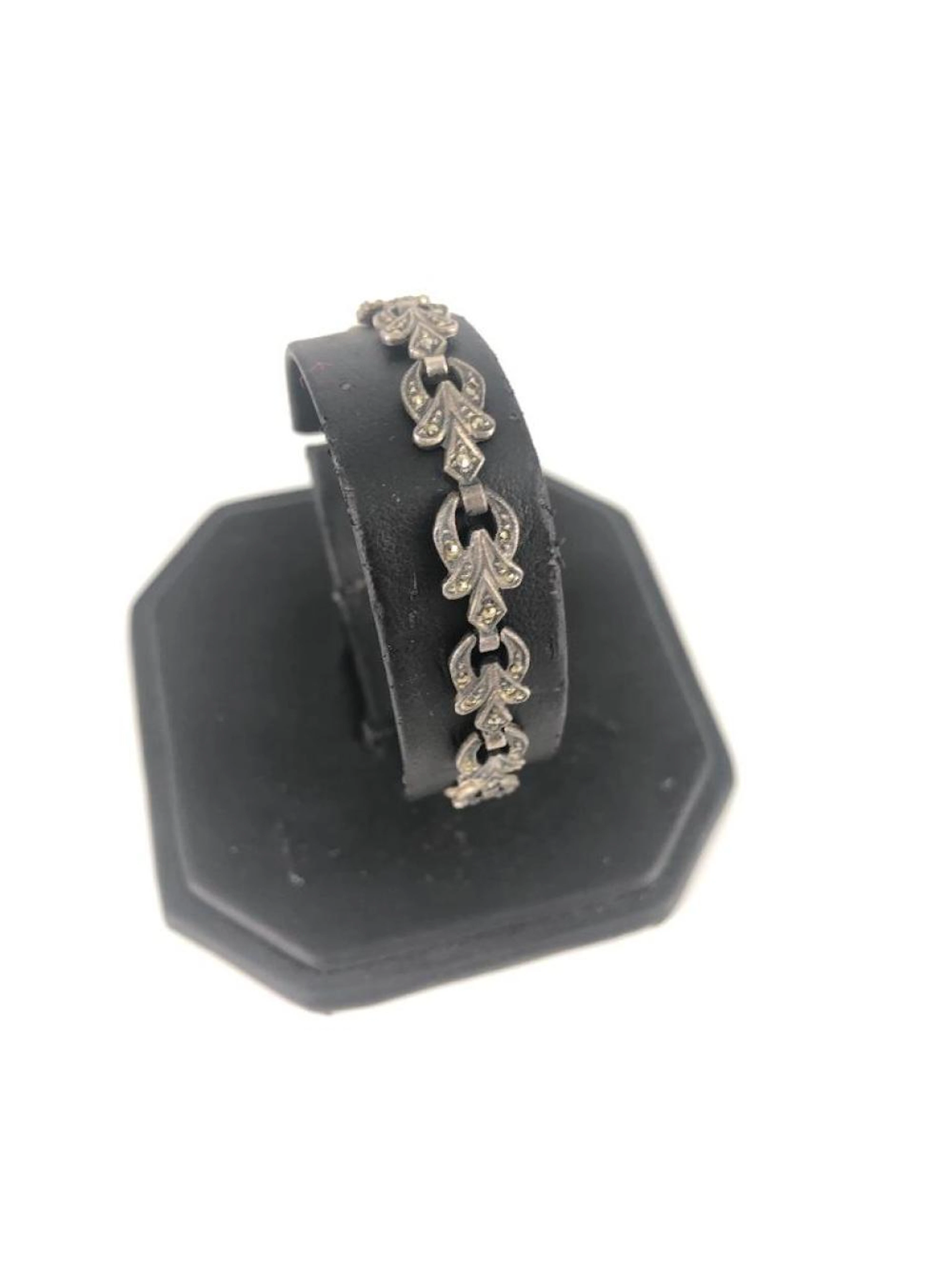 Sterling Silver and Marcasite Bracelet