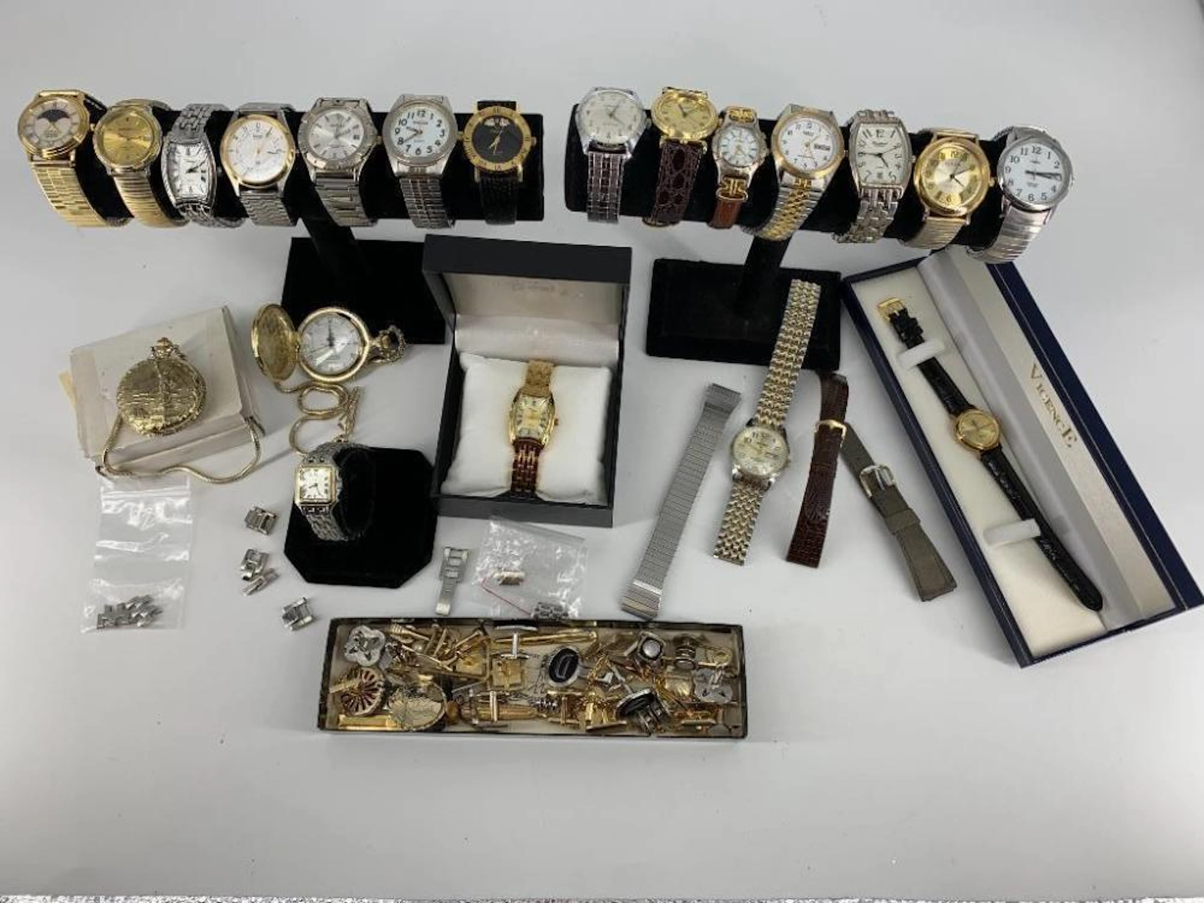 Box Lot of Wrist and Pocket Watches