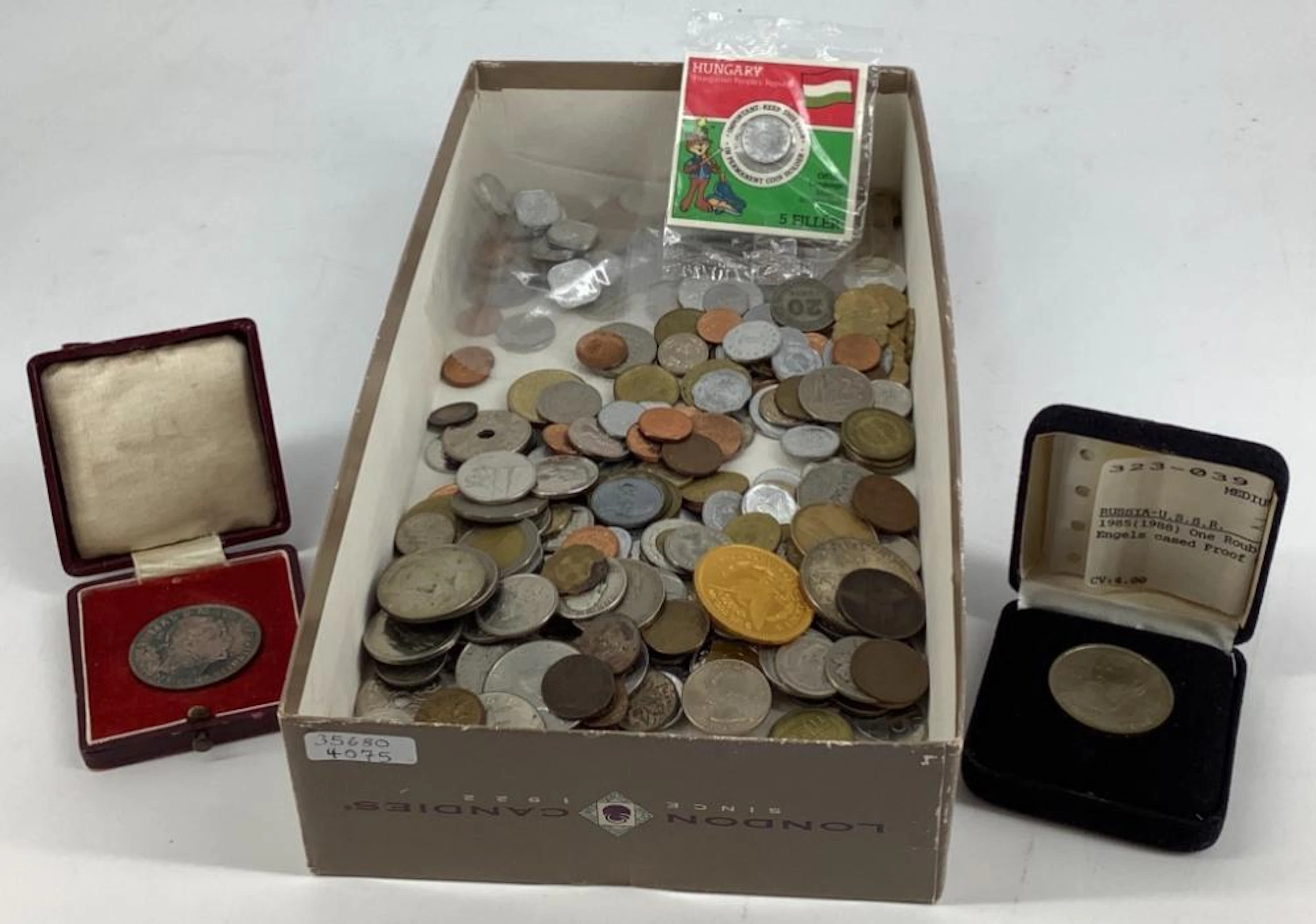 Lot of Assorted Modern Foreign Coins + Tokens