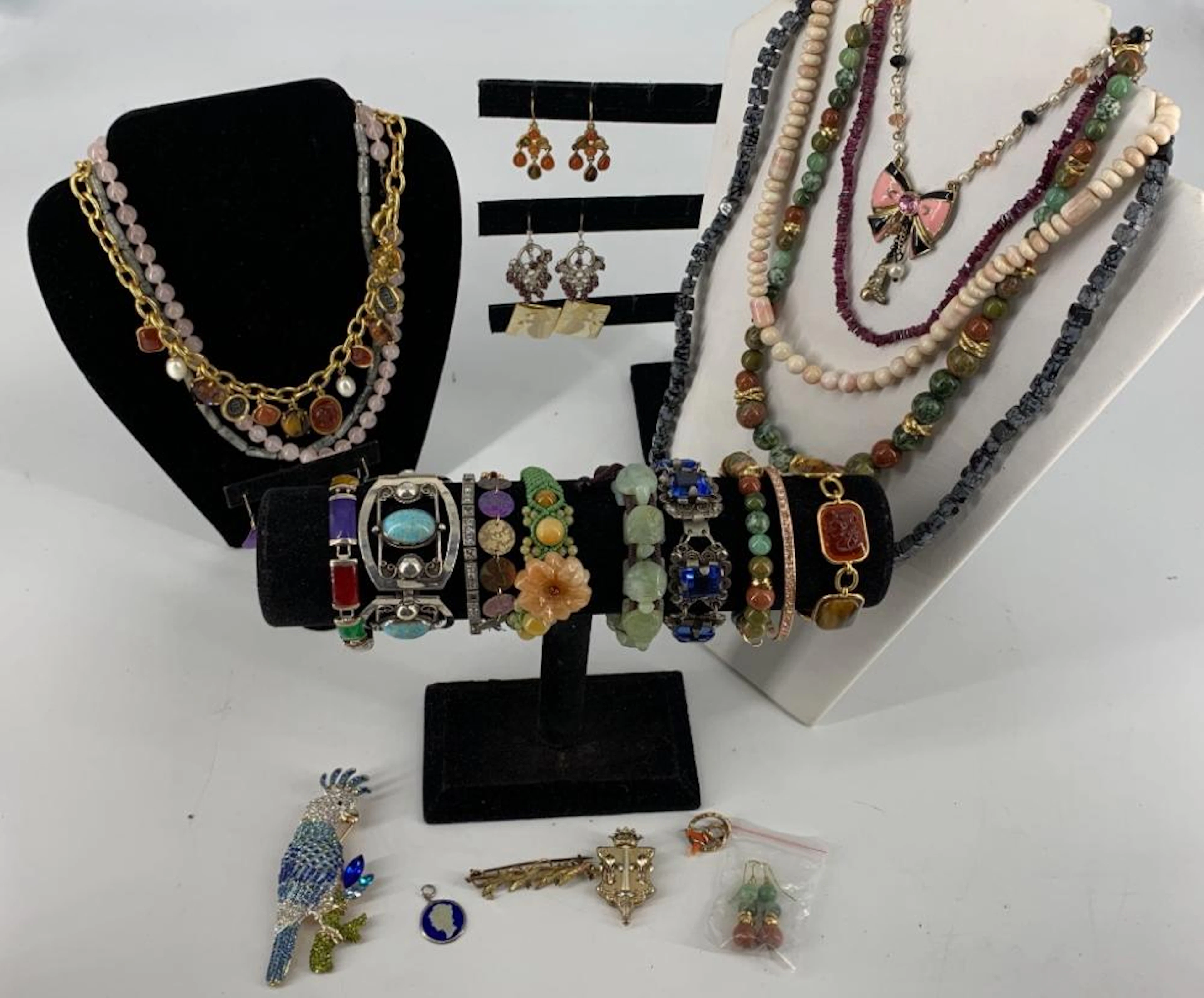 Lot of Assorted Fashion Jewelry + Accessories