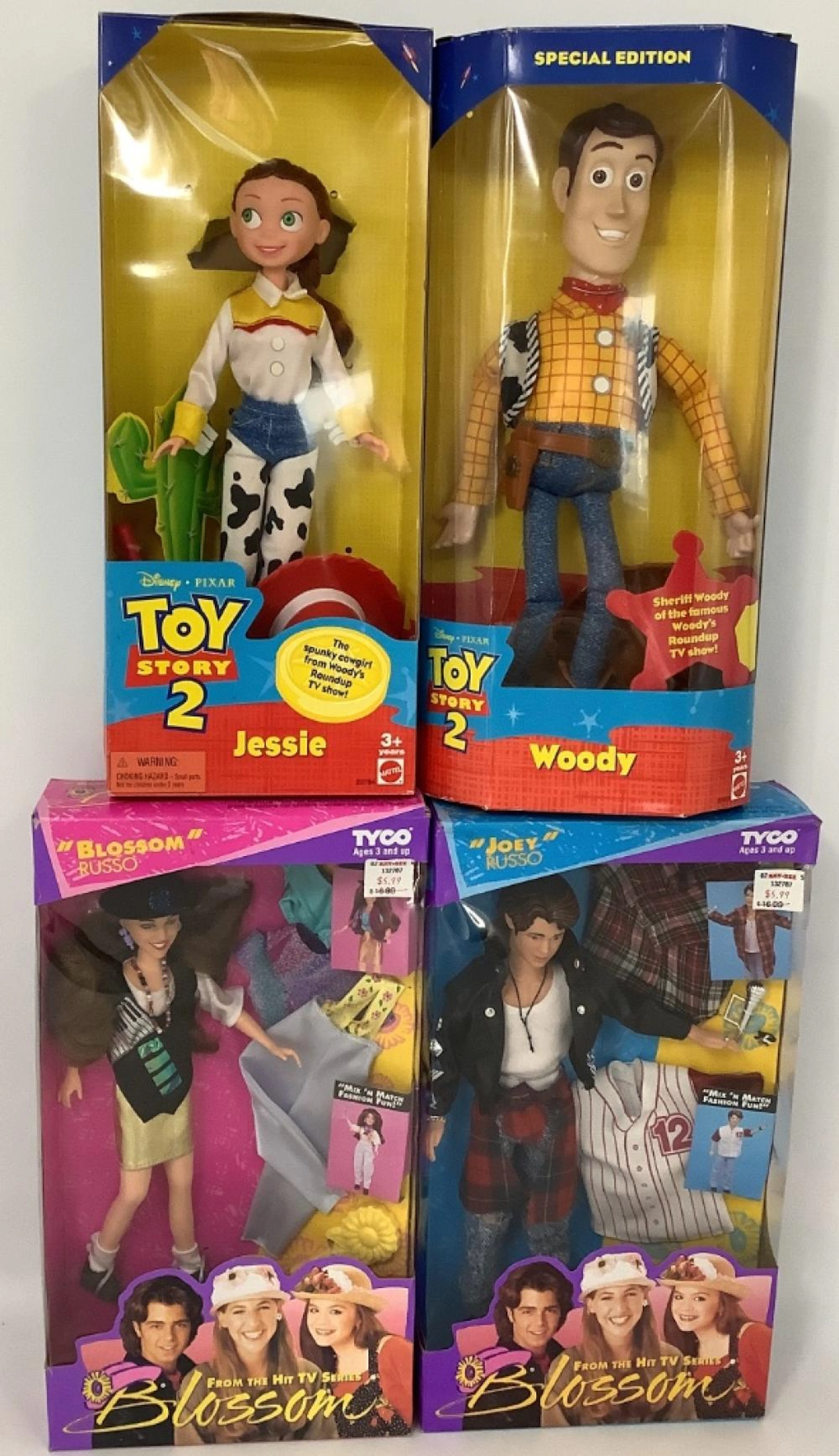 (4) boxed dolls including "Blossom Russo" and "Joey...