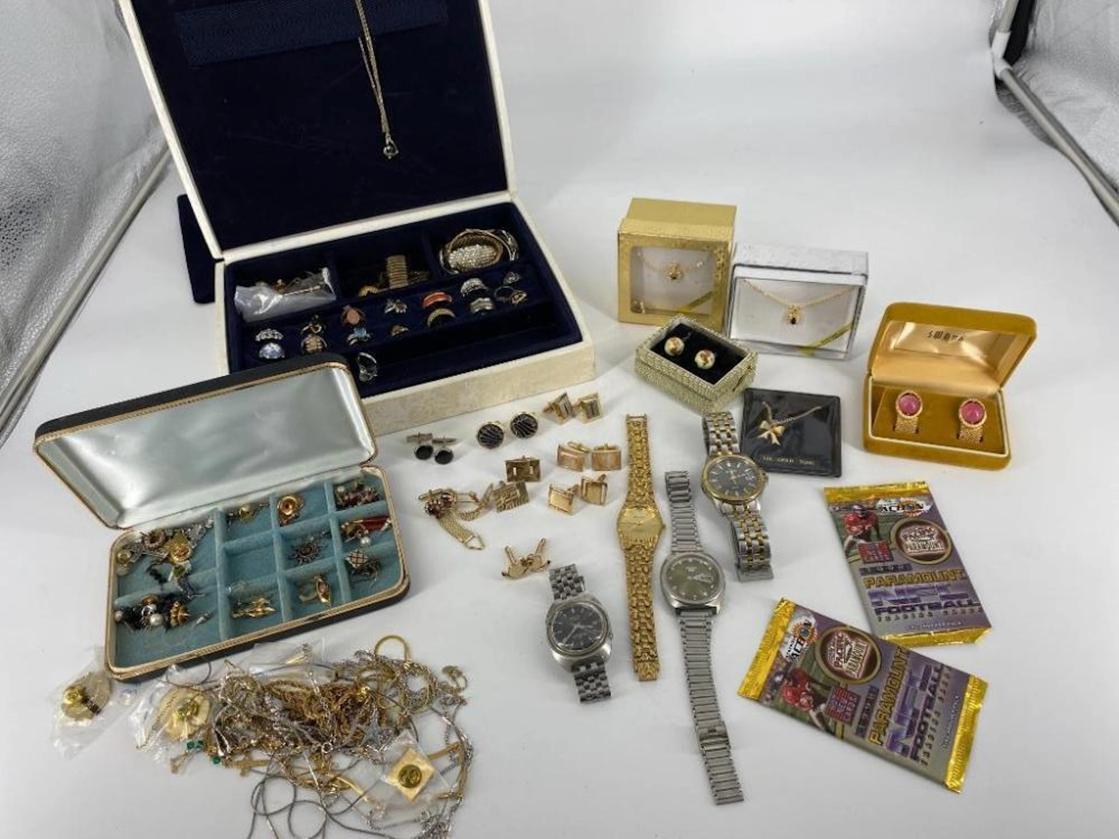 Box Lot Of Jewelry & Accessories