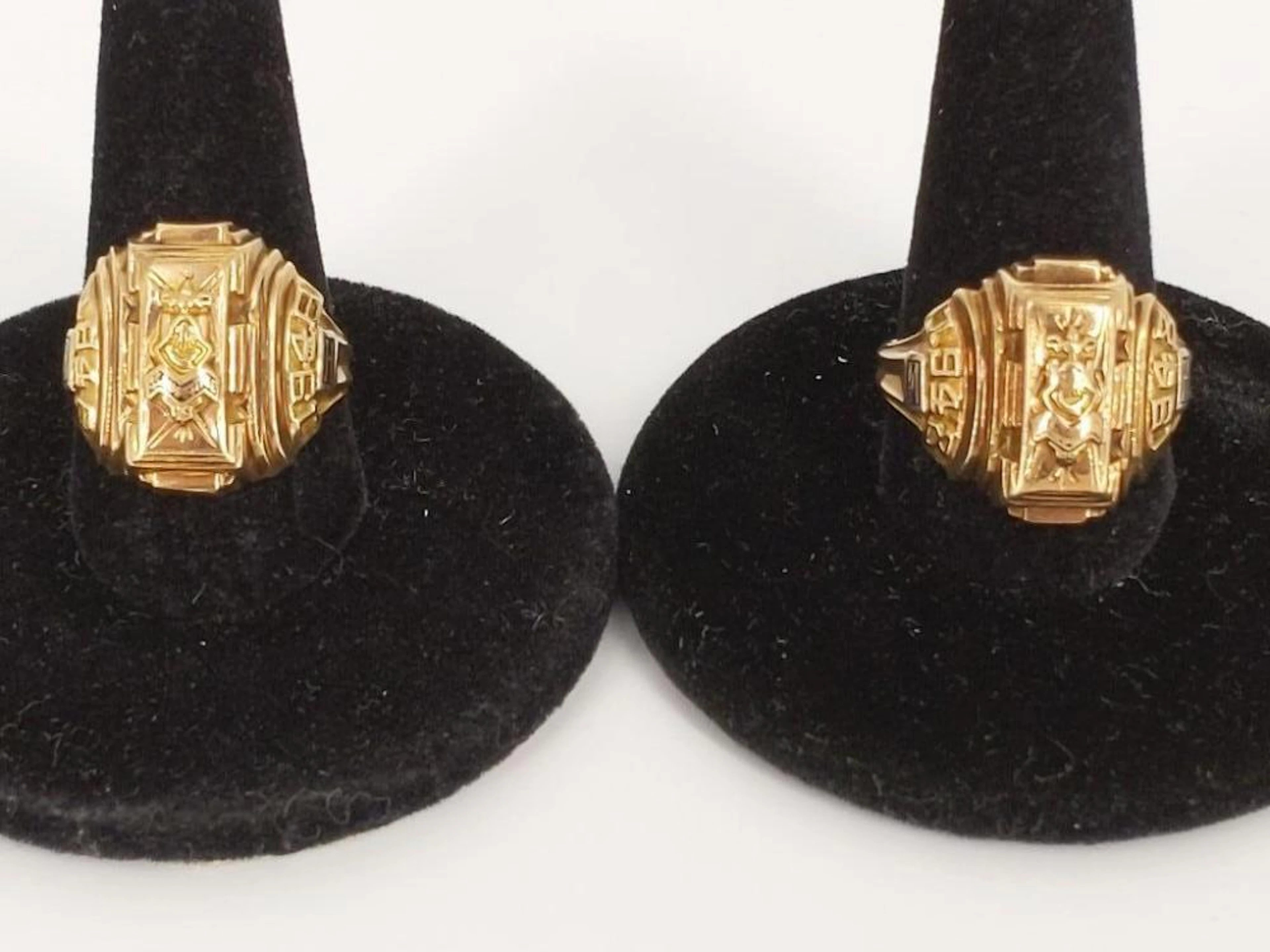 Two 10kt Gold Class Rings