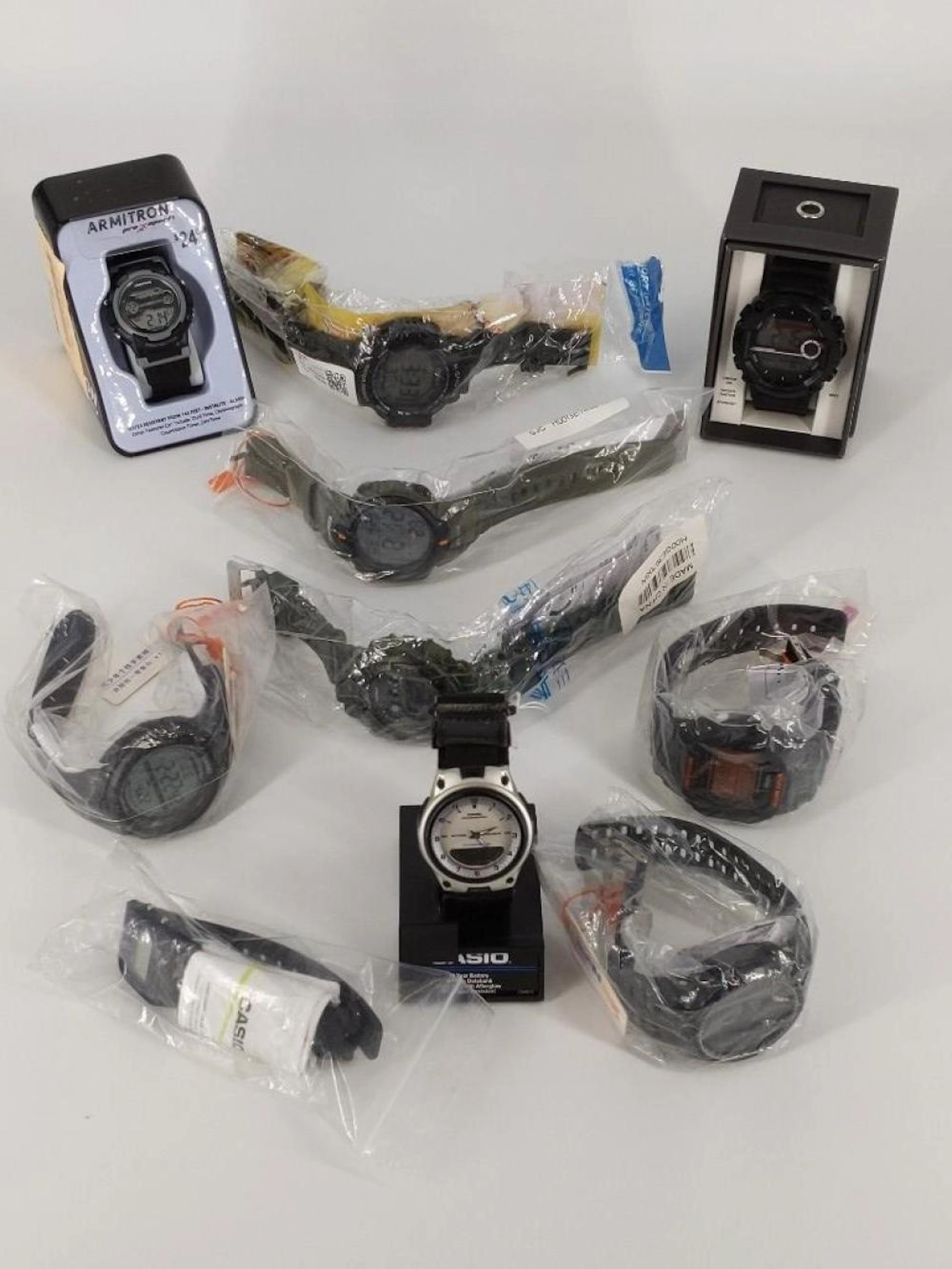 Lot of Eleven Men's Digital Watches