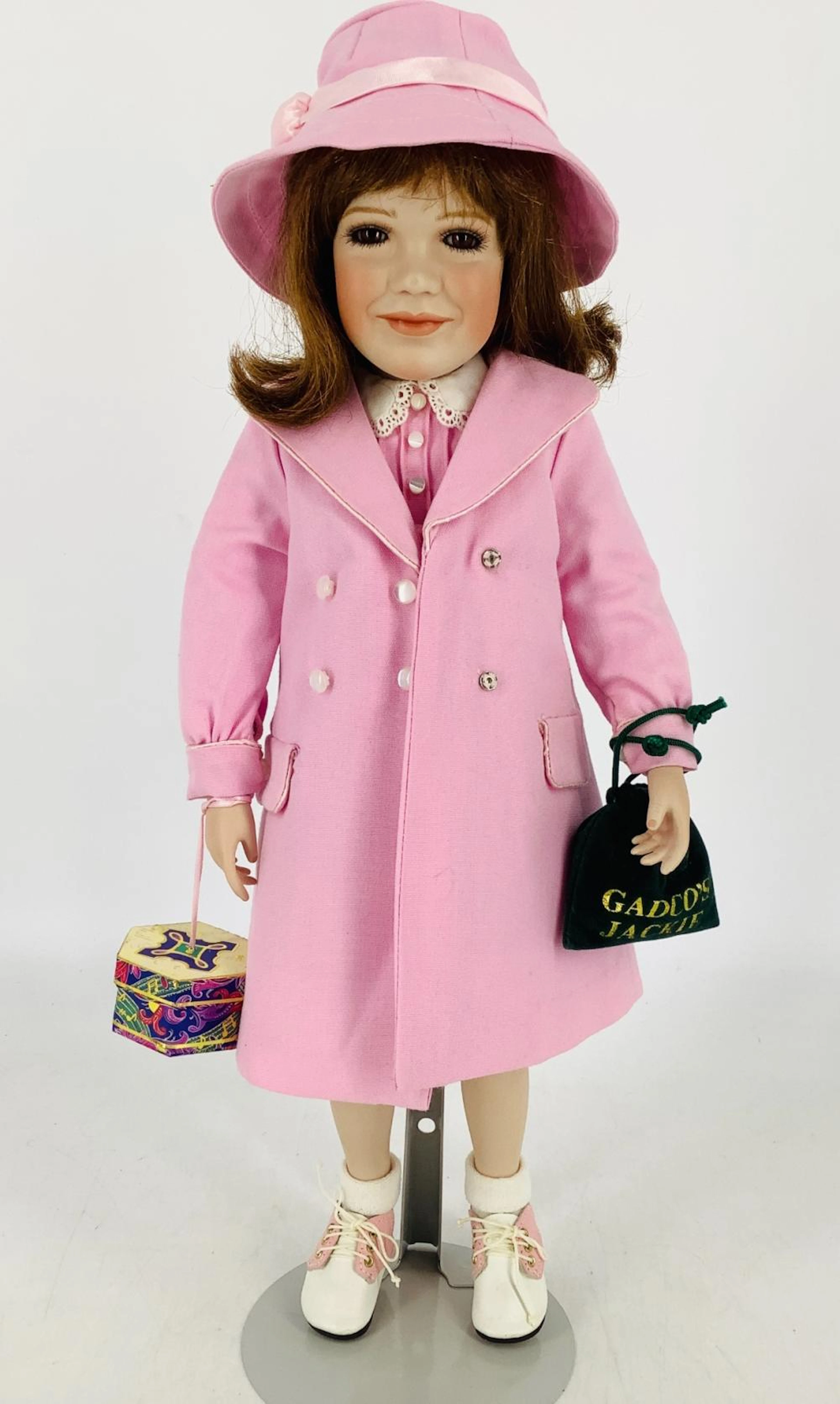 Portrait doll of Jackie (Bouvier) Kennedy as a child by GADCO