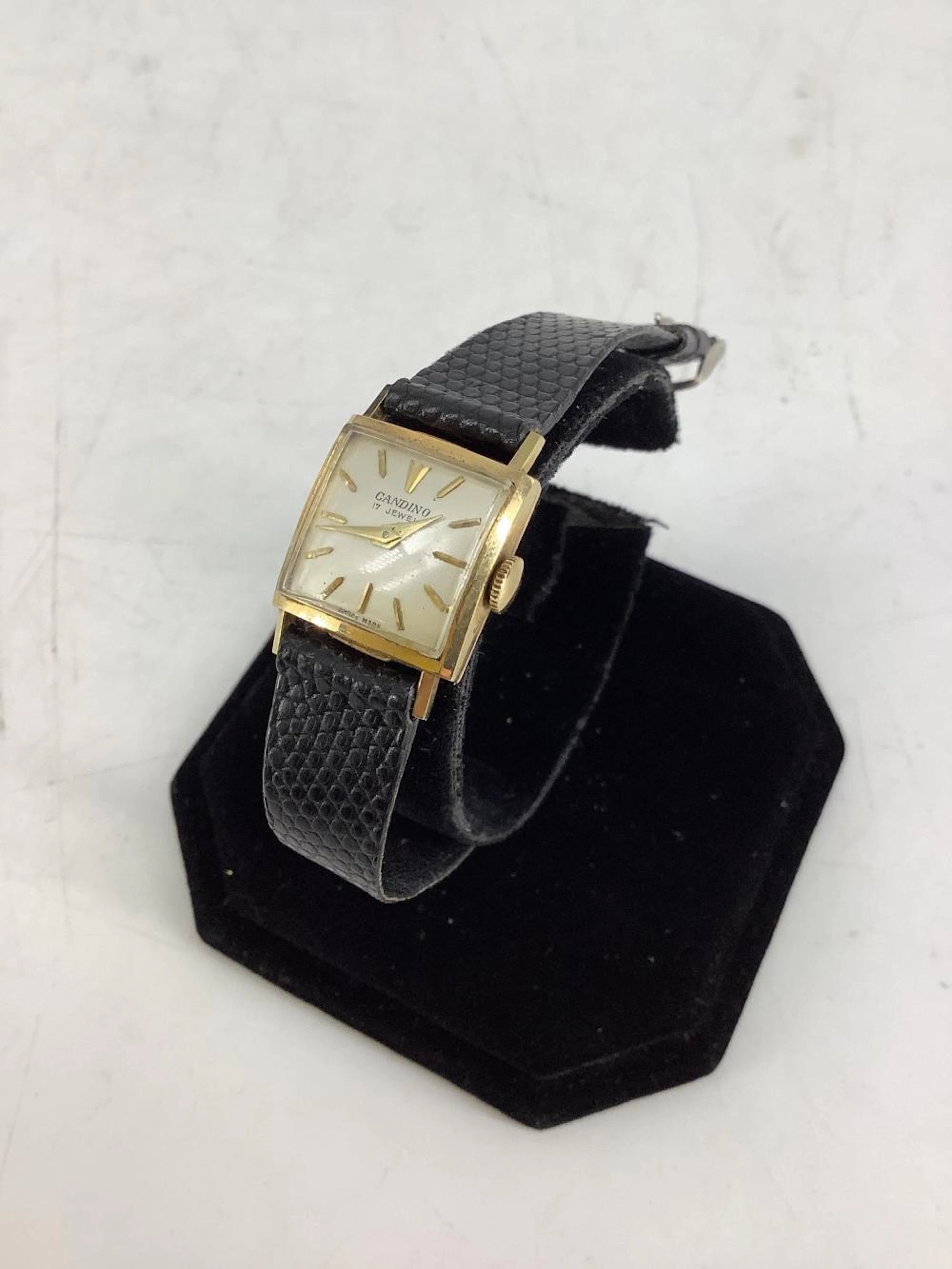 Vintage 14kt Yellowe Gold Wrist Watch From Candino