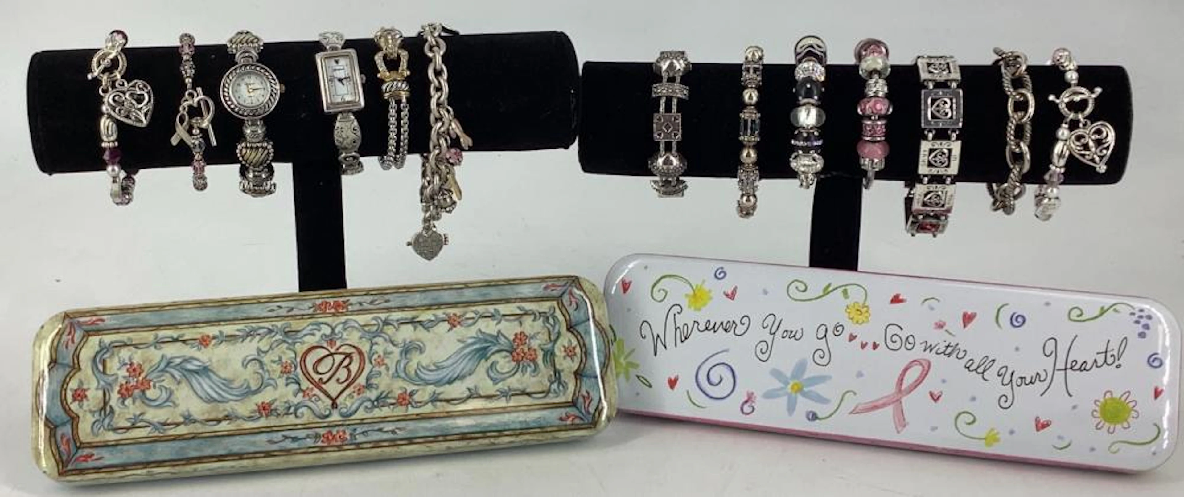 Silver Tone Bracelet, Watches & Brighton Accessories