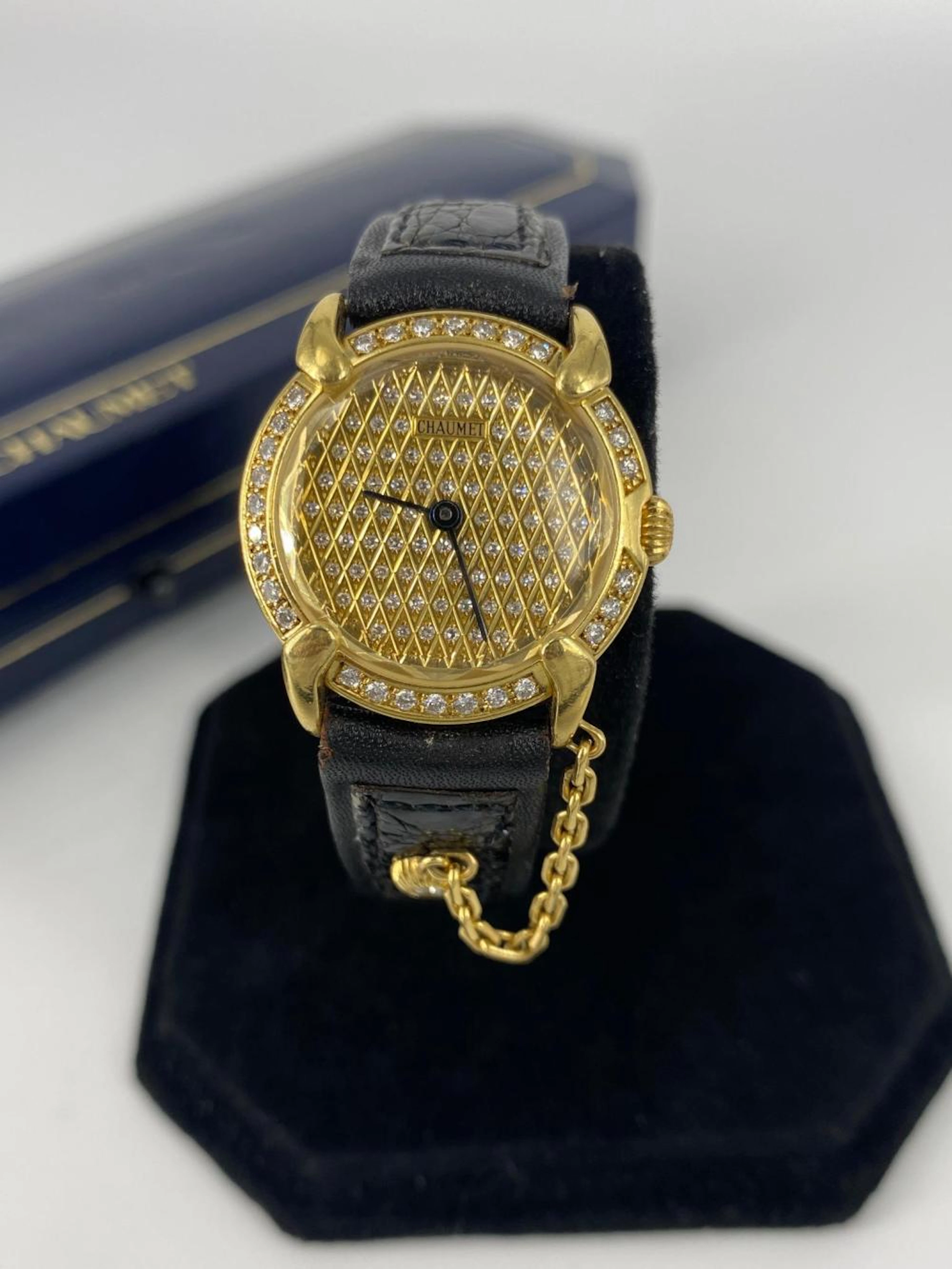 Chaumet Wrist Watch with Diamonds in Original box
