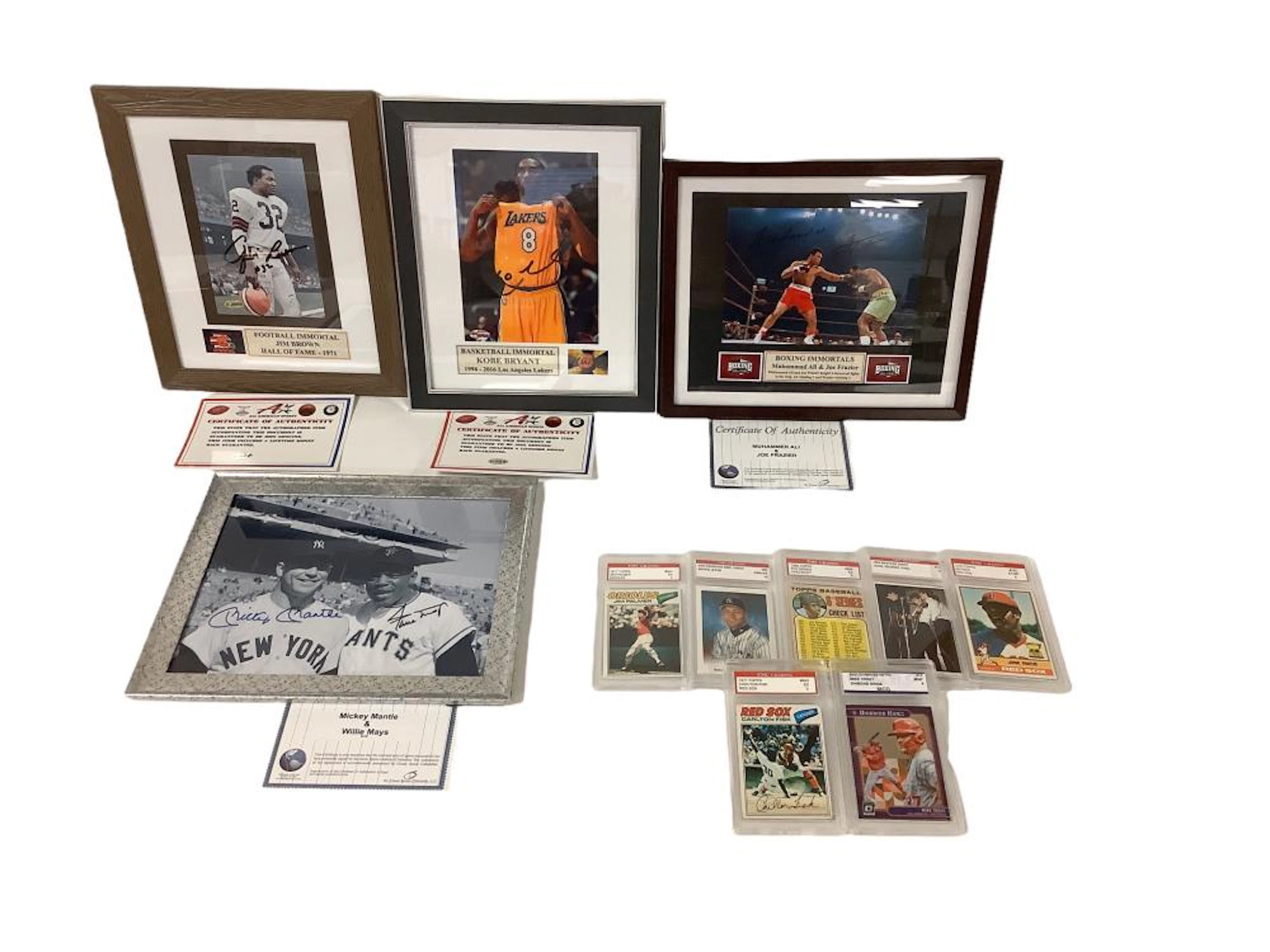 Lot including 4 signed 8? x 10? photos