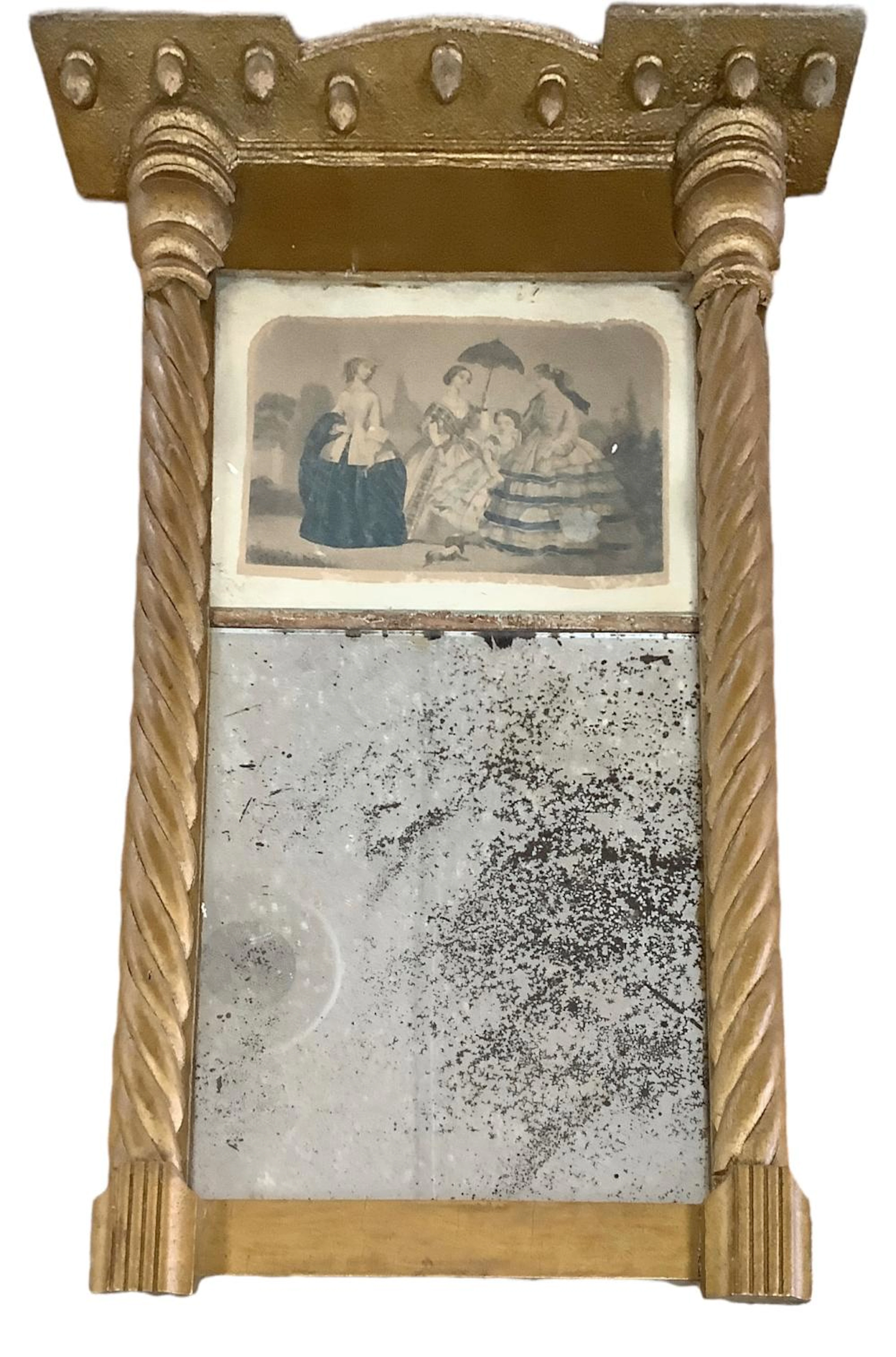 Sheraton pictorial wall mirror