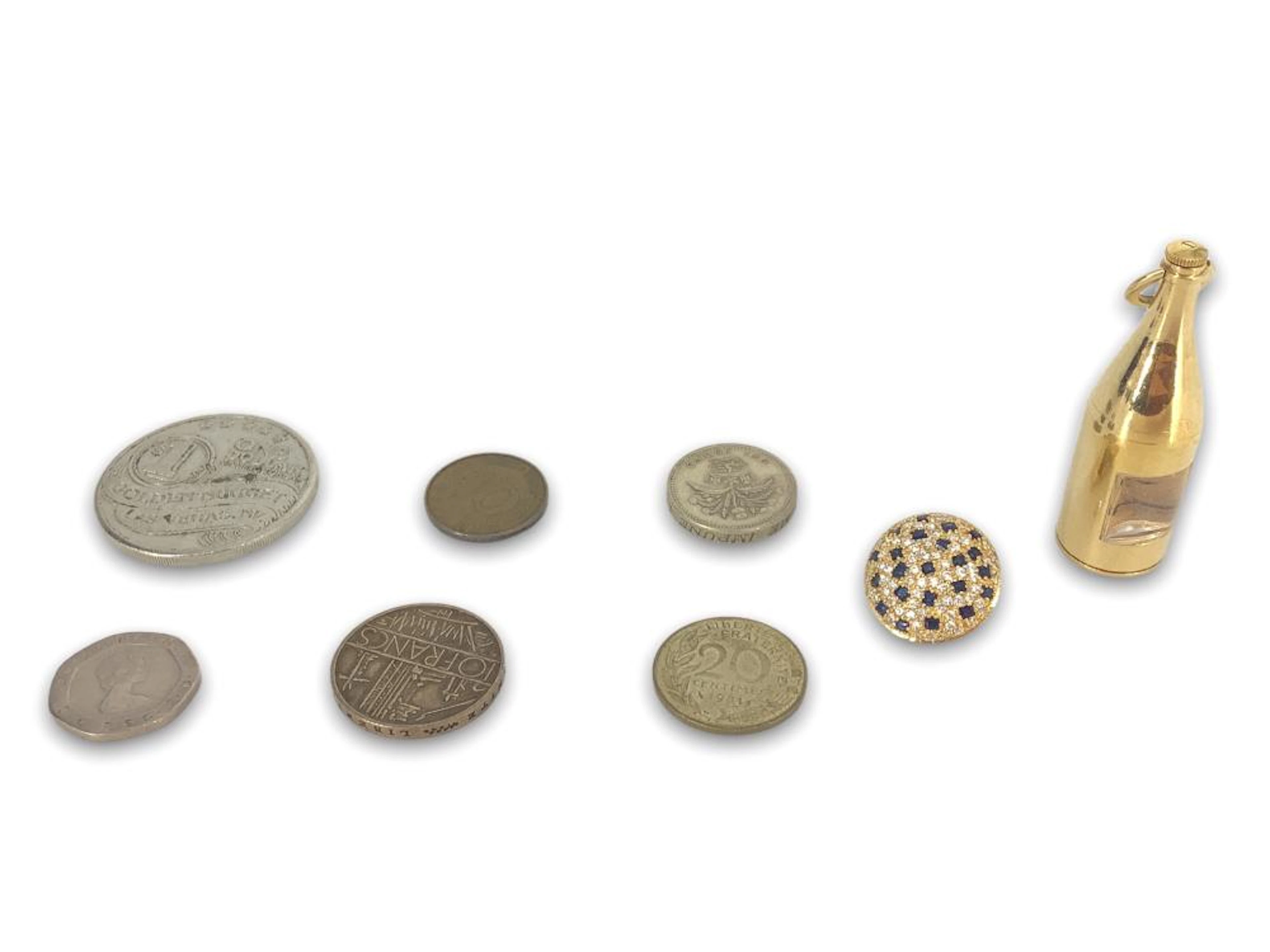 Token, Foreign Coins, Pendant Style Watch, Unmatched Gold Earring
