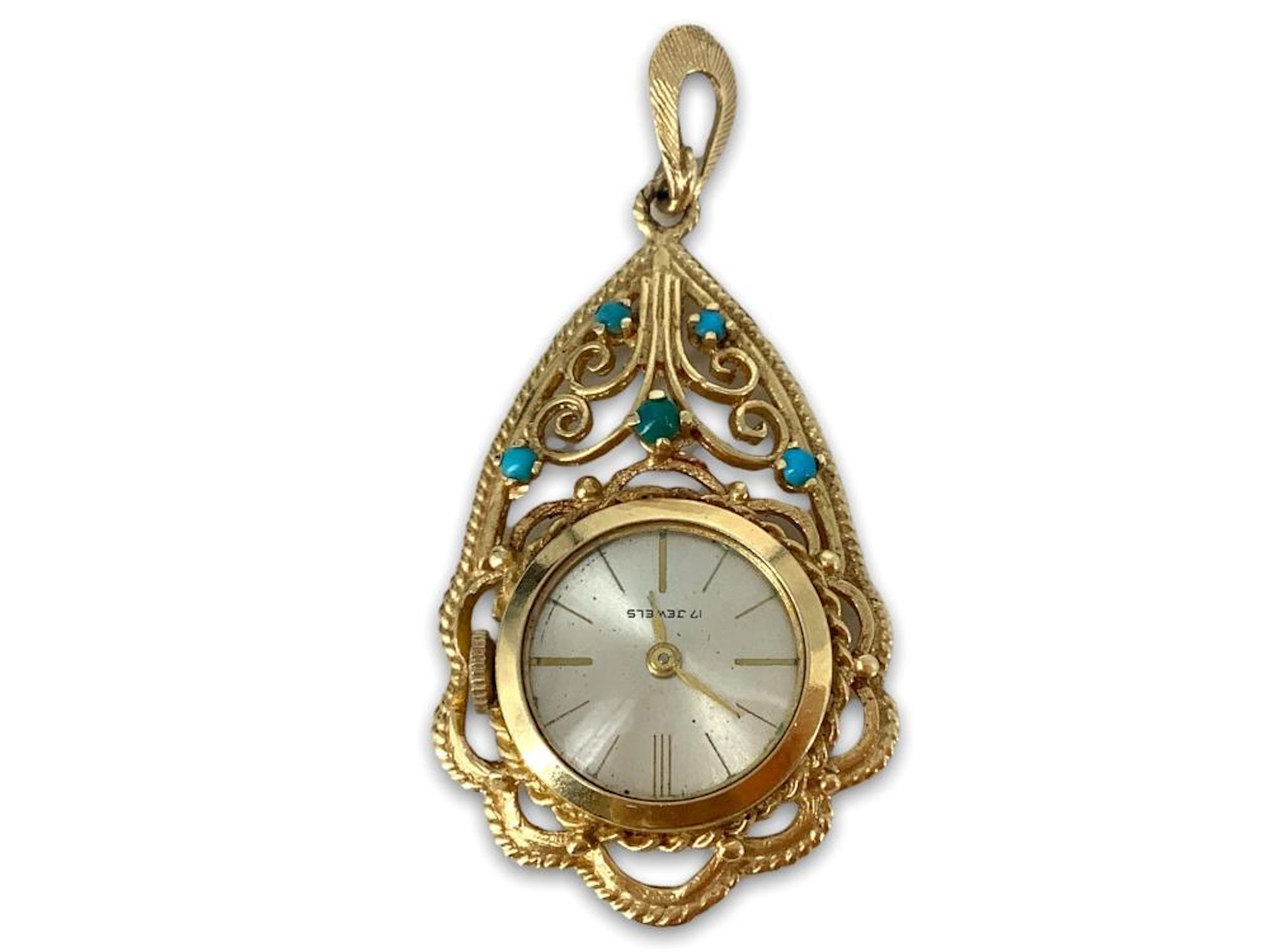14kt Yellow Gold Watch Pendant