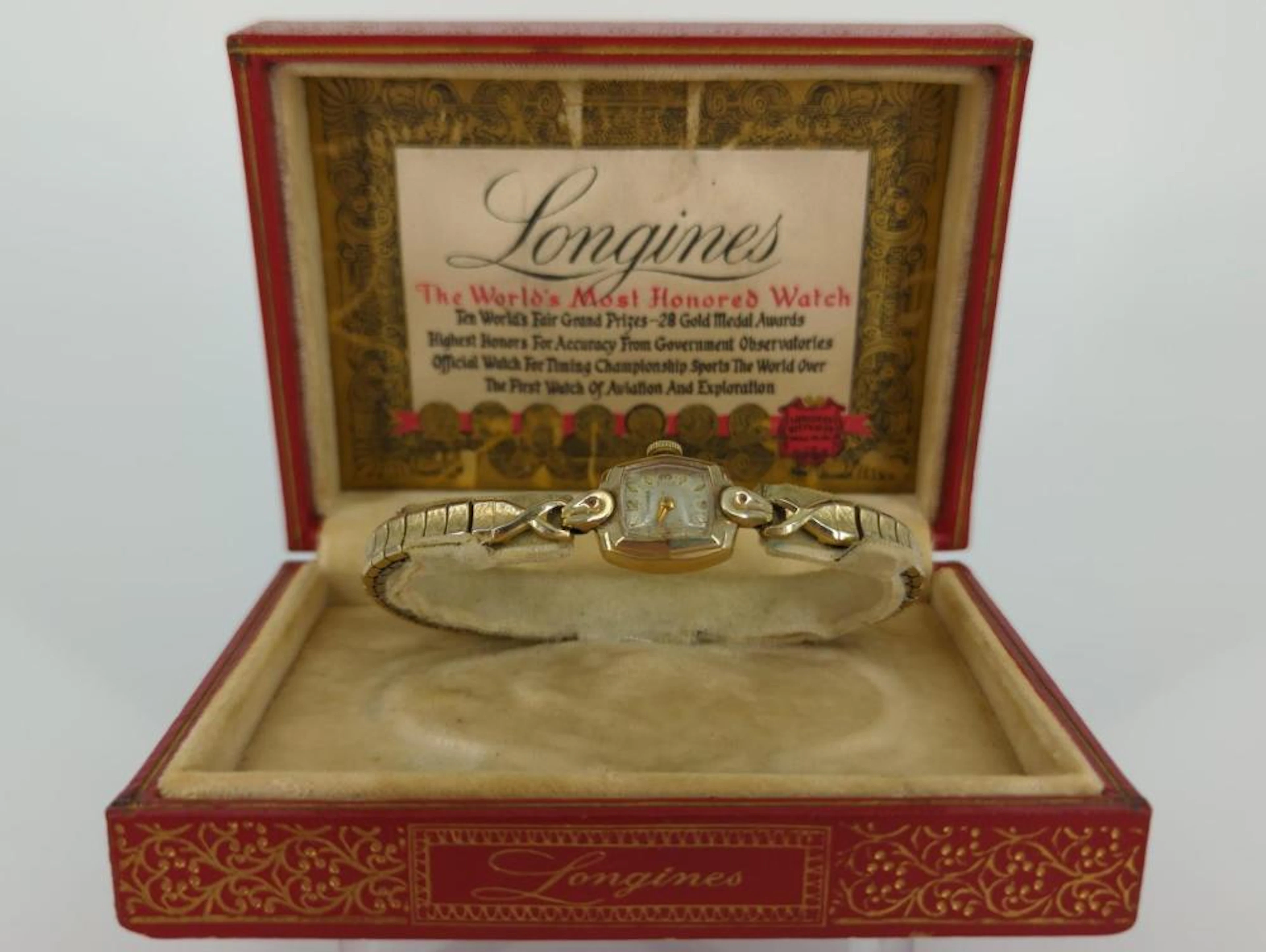 Vintage Longines Wrist Watch In Box