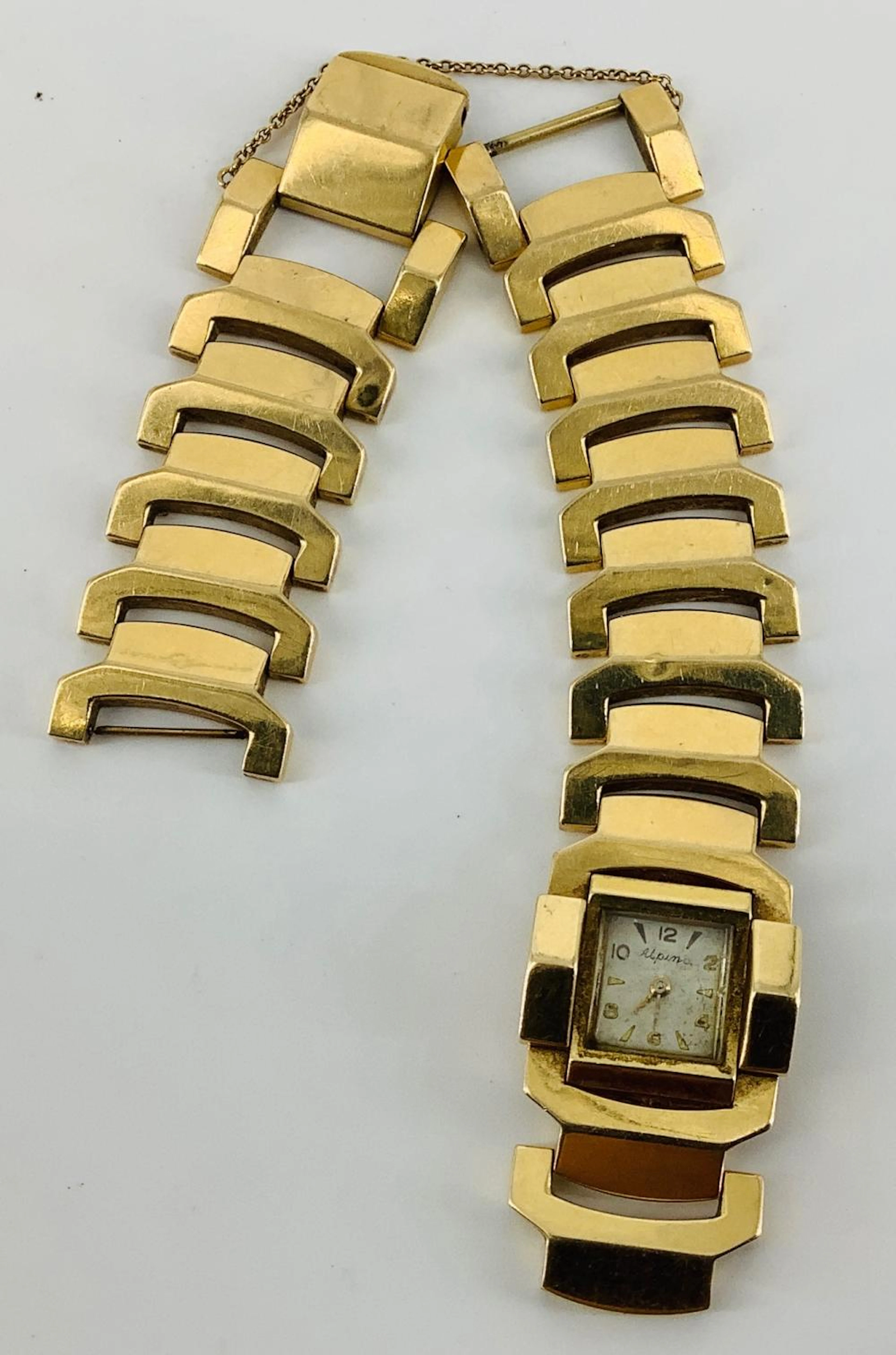 Vintage Alpina Wrist Watch - Broken Bracelet