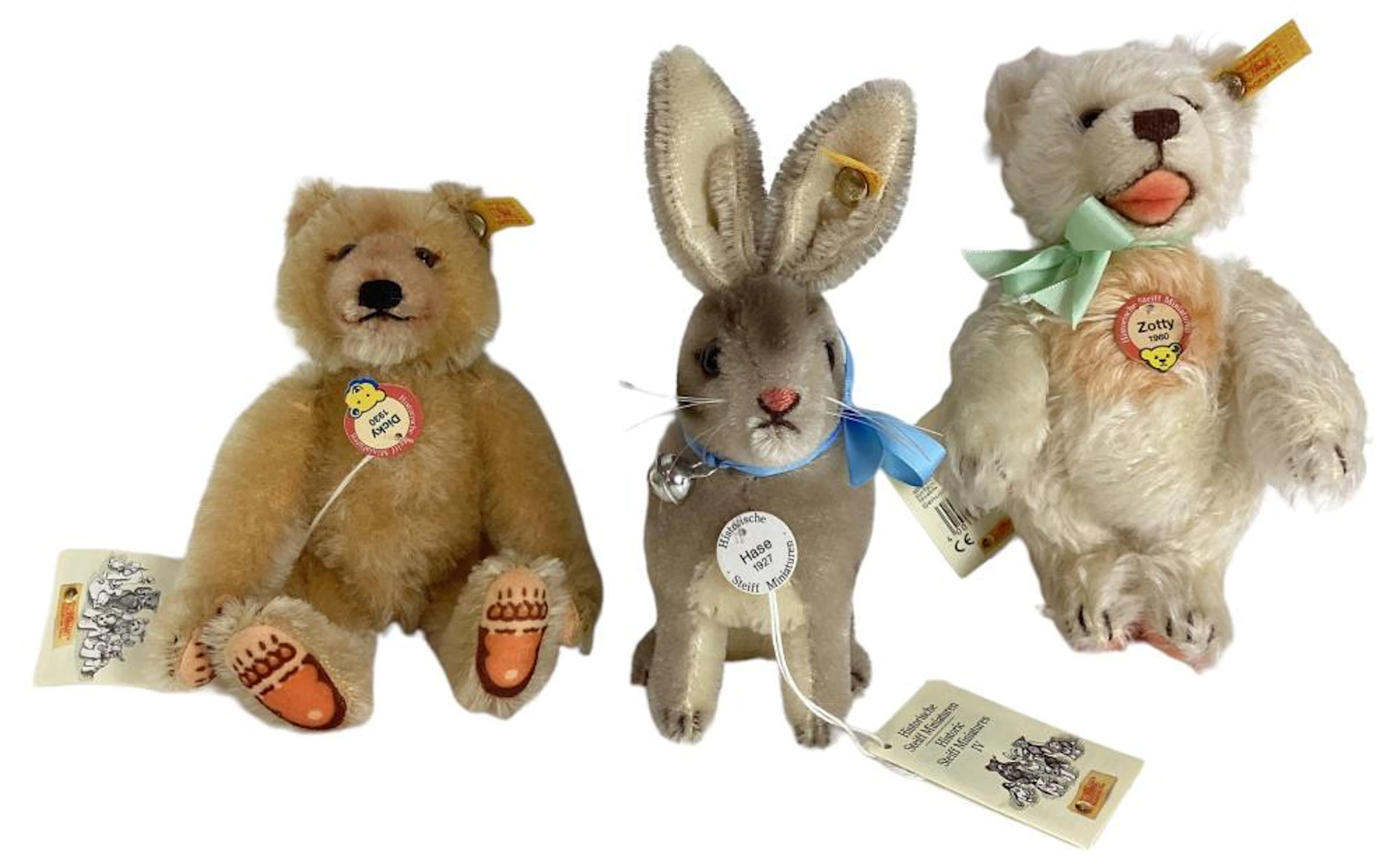 (3) Historic Steiff Miniatures