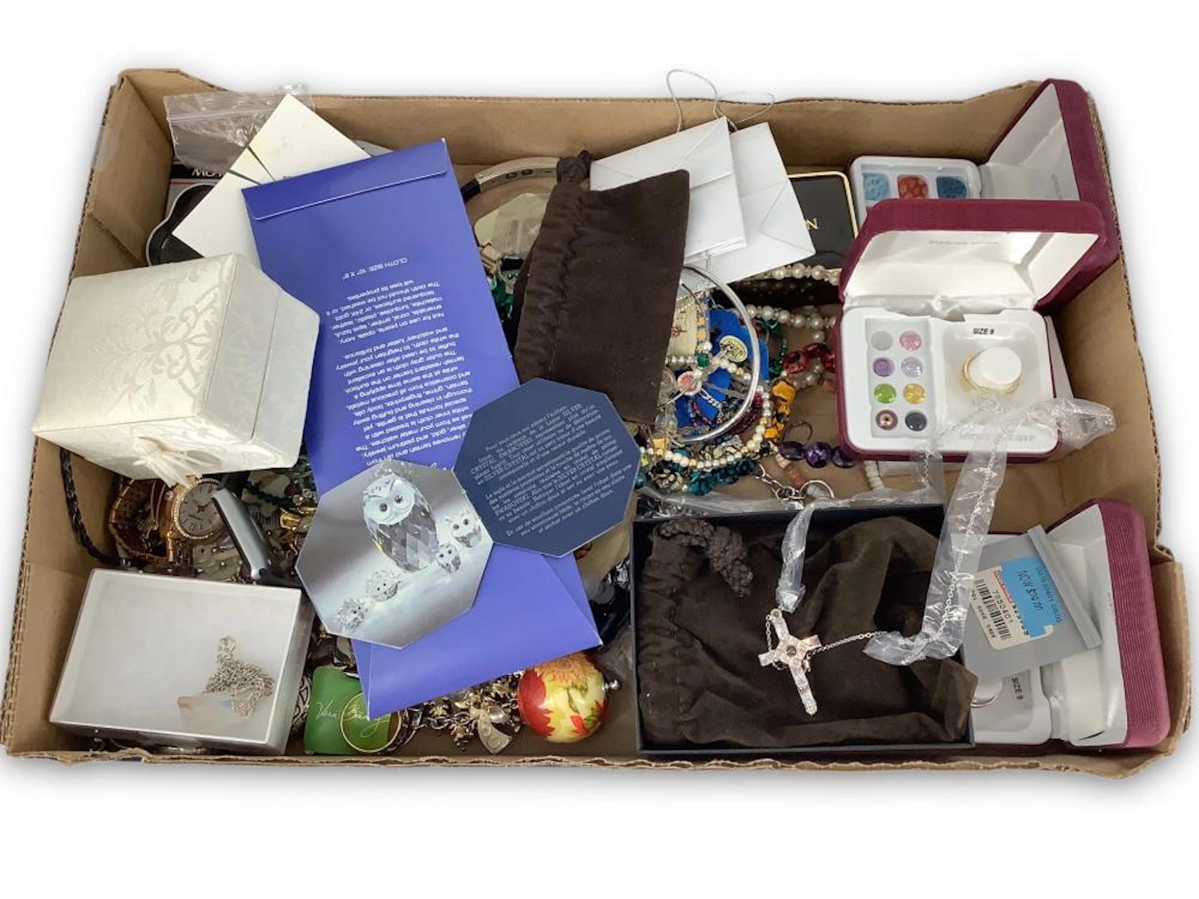 Box Lot Of Jewelry & Accessories