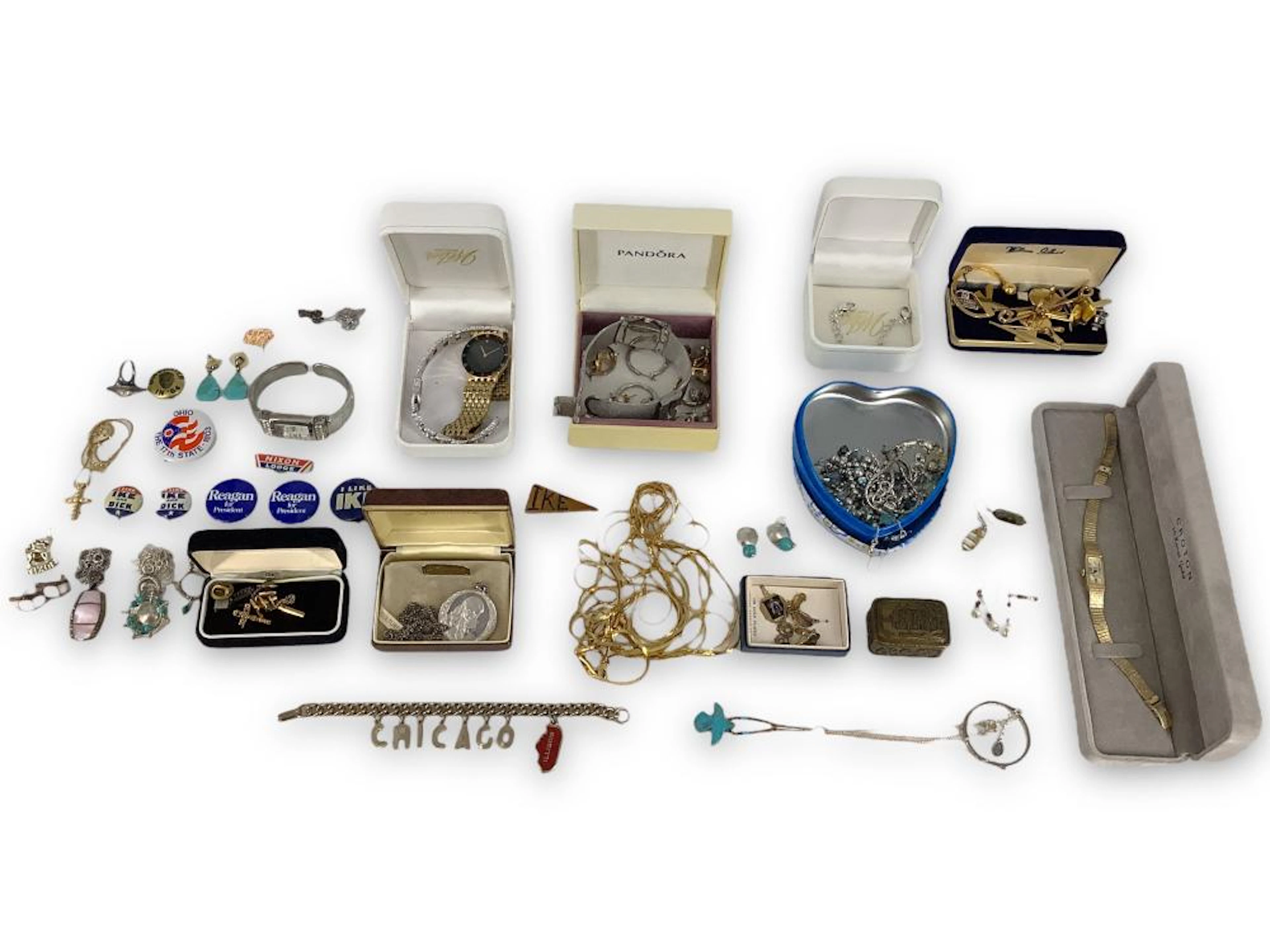 Box Lot Of Jewelry & Accessories