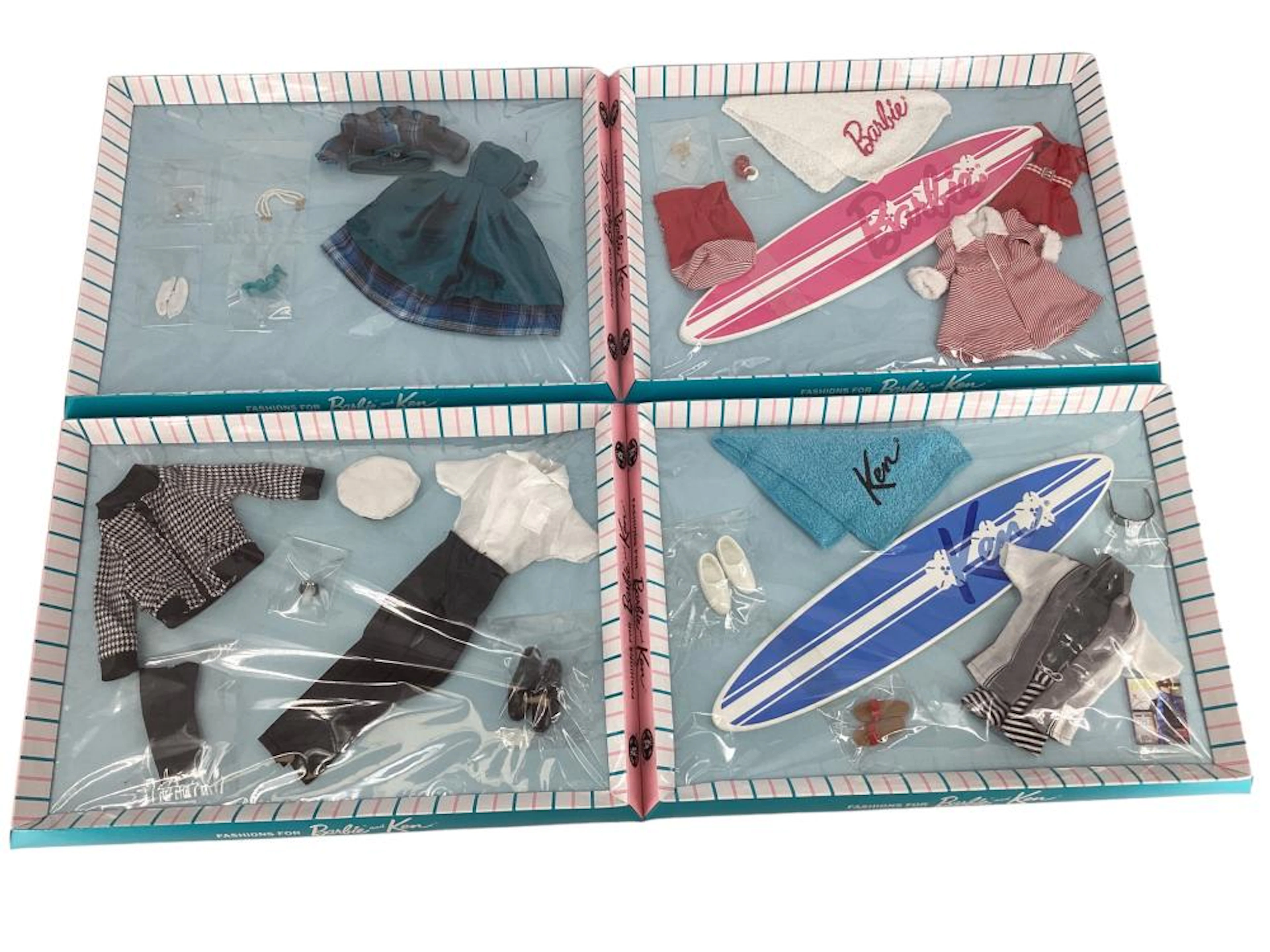 (4) BOXED FASHIONS FOR BARBIE AND KEN - a Barbie Fashion...