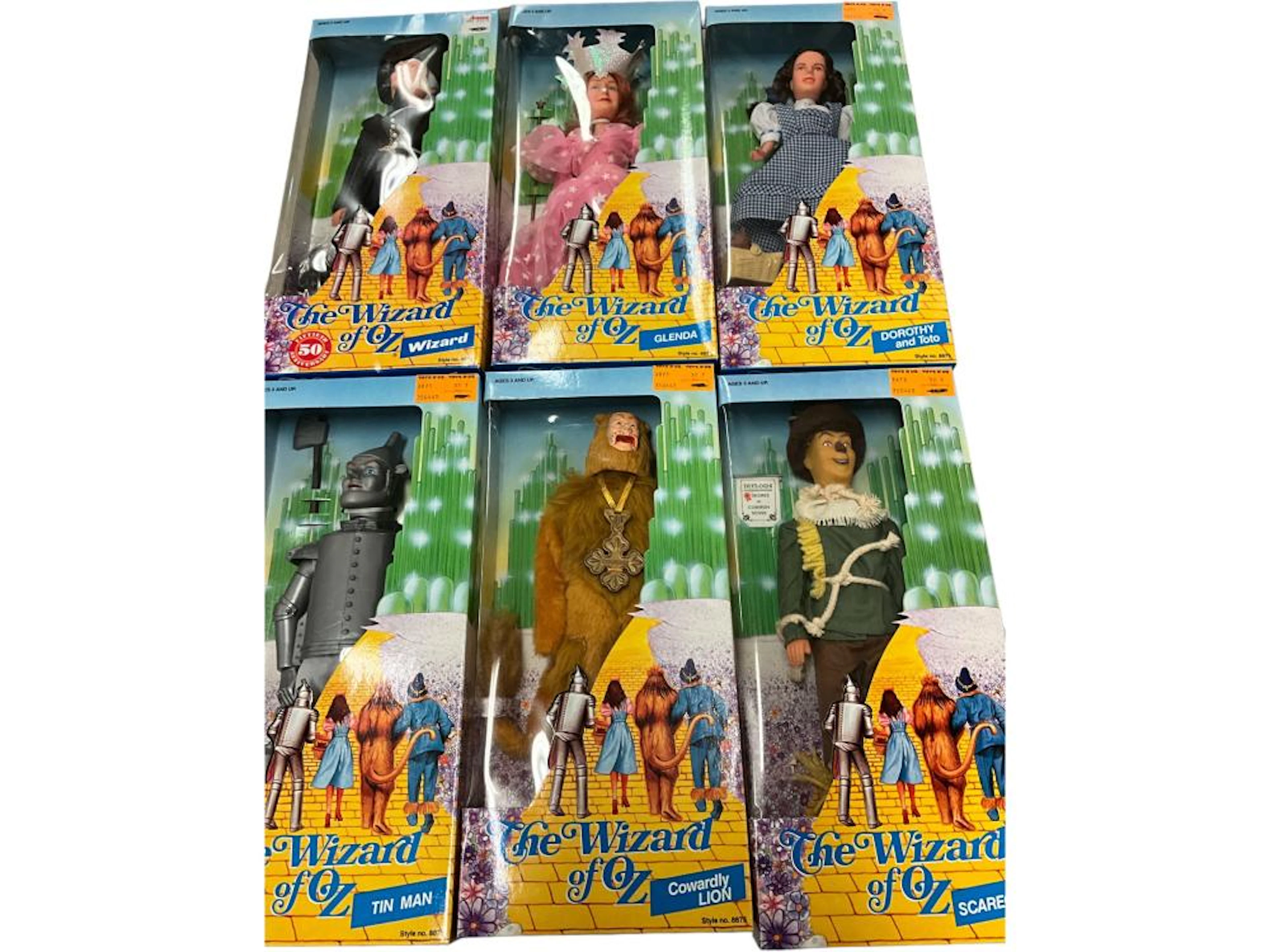 (6) Vintage 1988 WIZARD OF OZ Characters