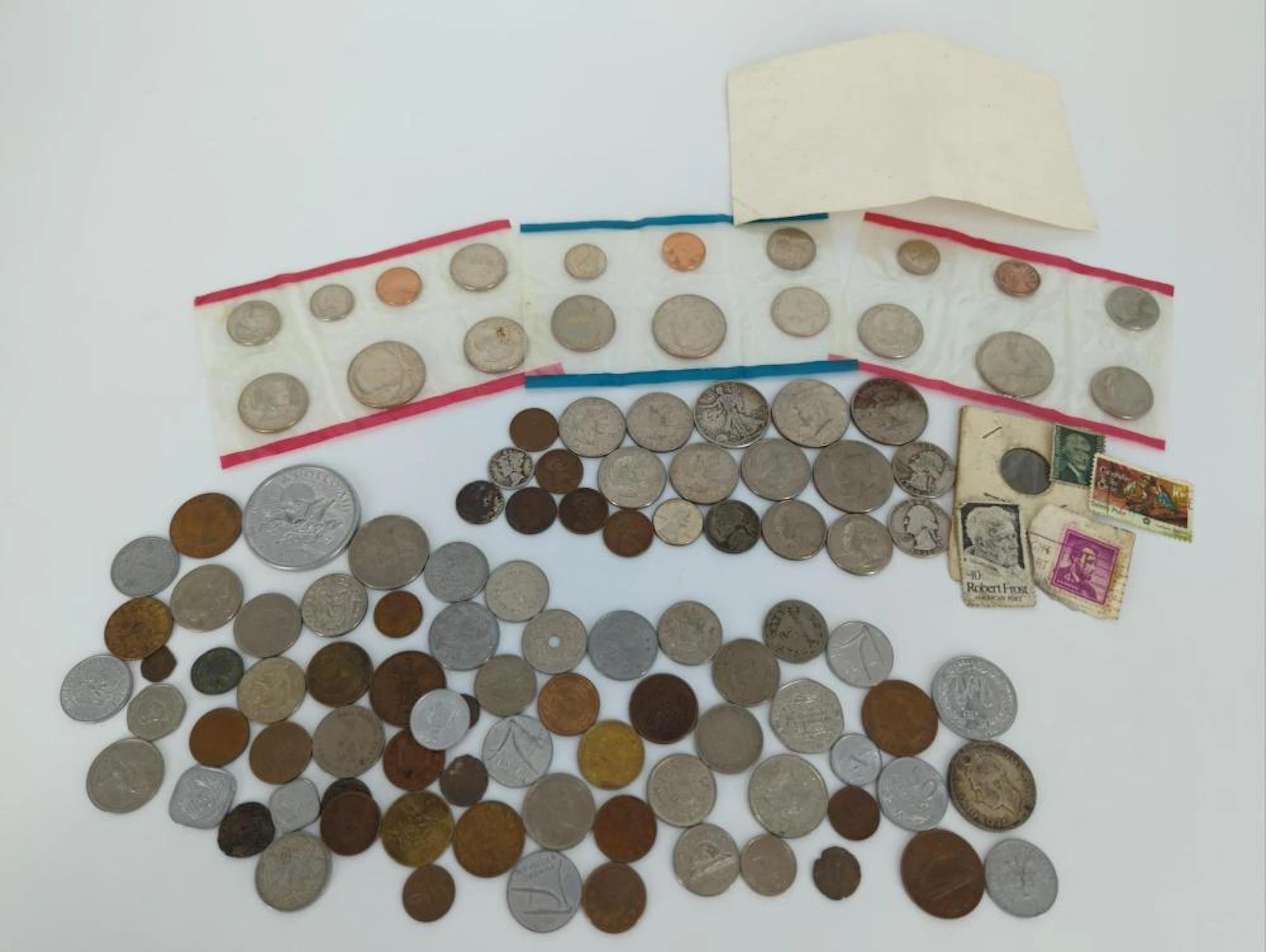 Assorted U.S. and Foreign Coins + Tokens