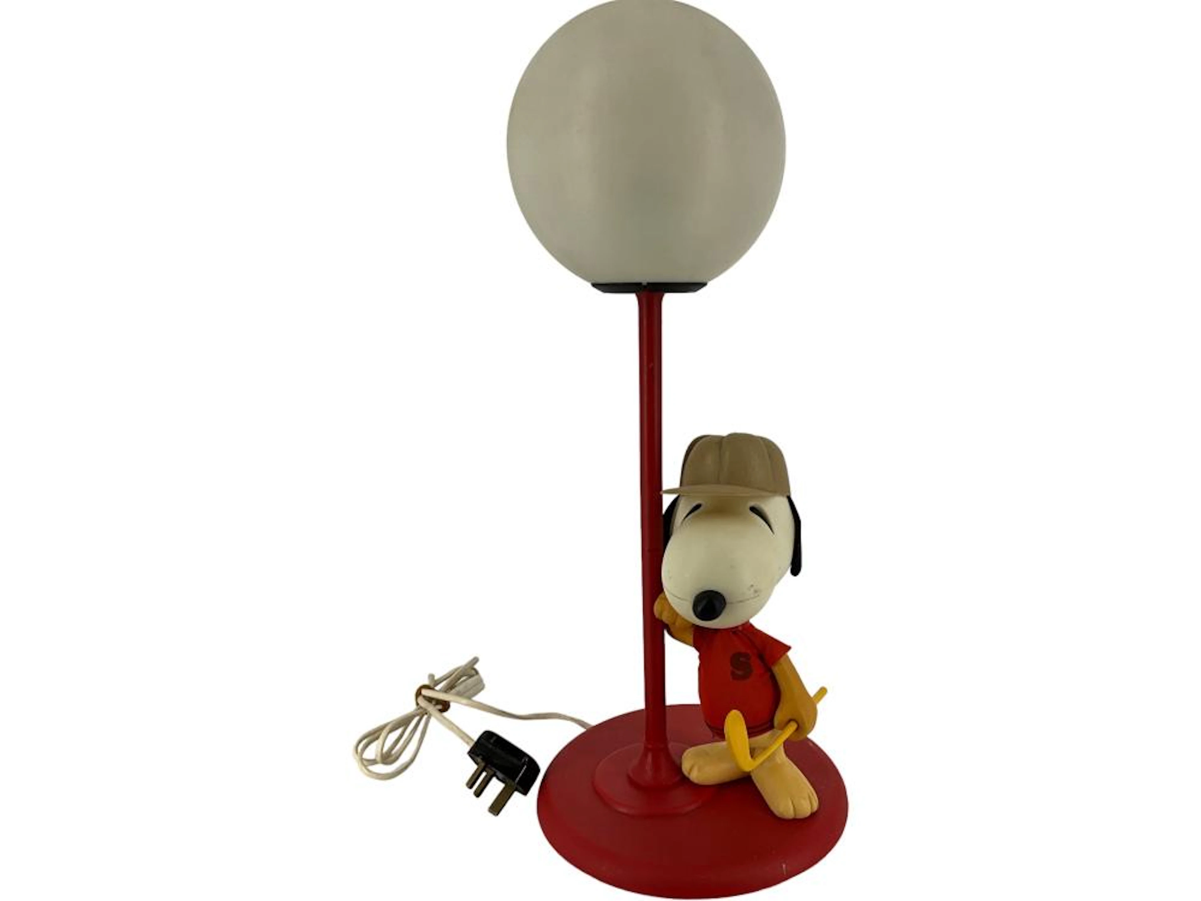 (1) Rare Vintage SNOOPY Table Lamp from Italy. PEANUTS