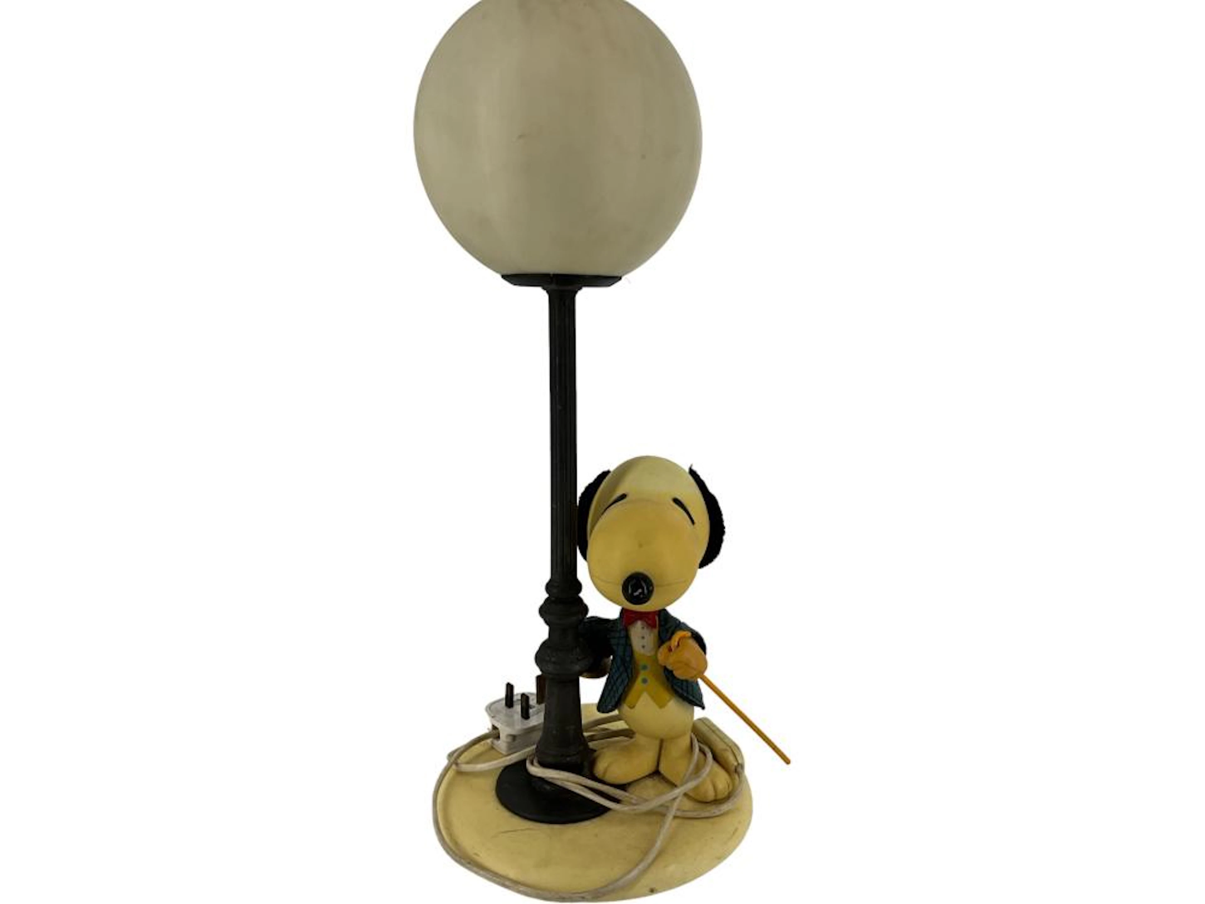 (1) Rare Vintage SNOOPY Table Lamp from Italy. PEANUTS