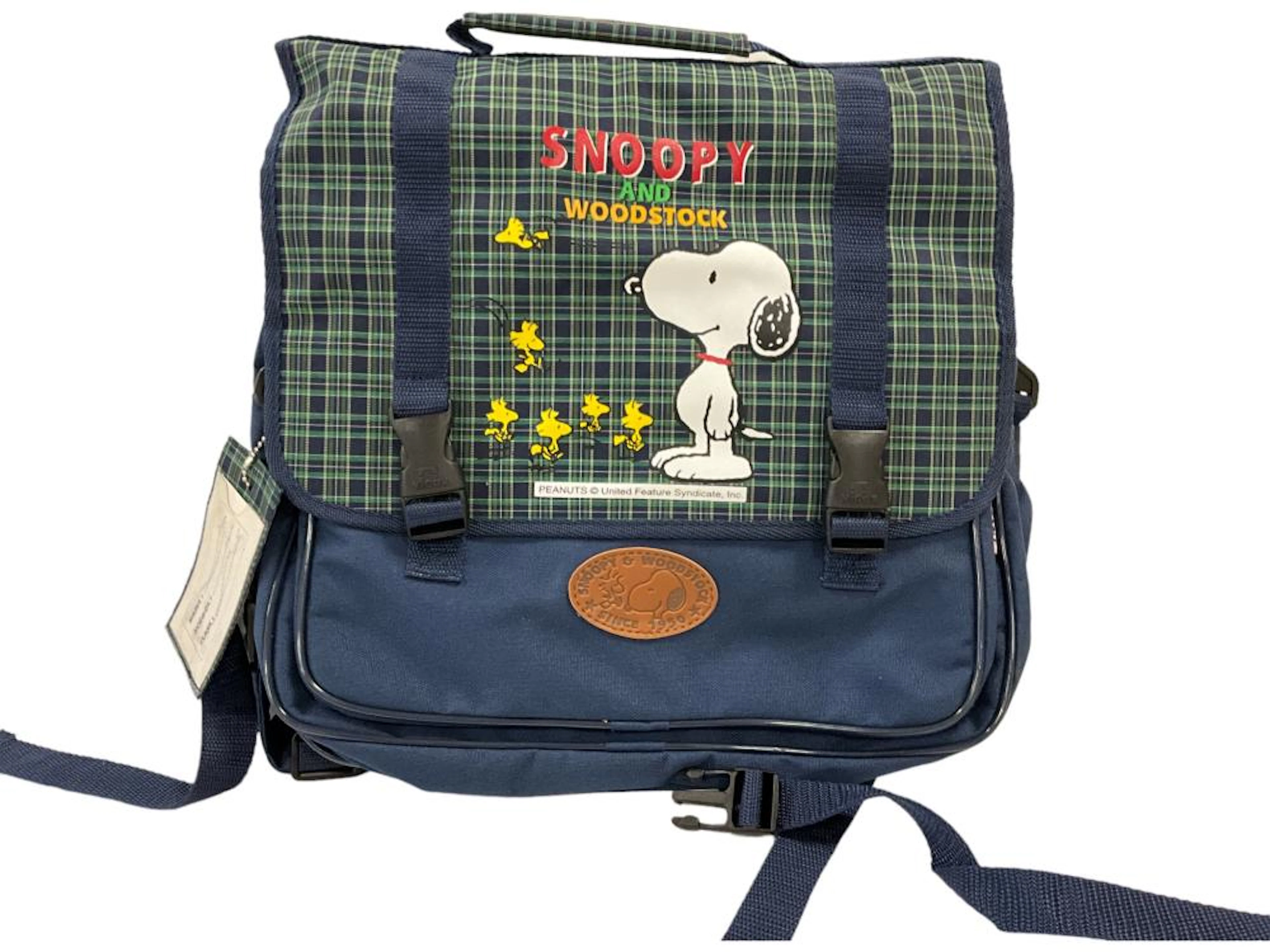 (1) NWT SNOOPY and WOODSTOCK Book Bag/Backpack/Messenger Bag