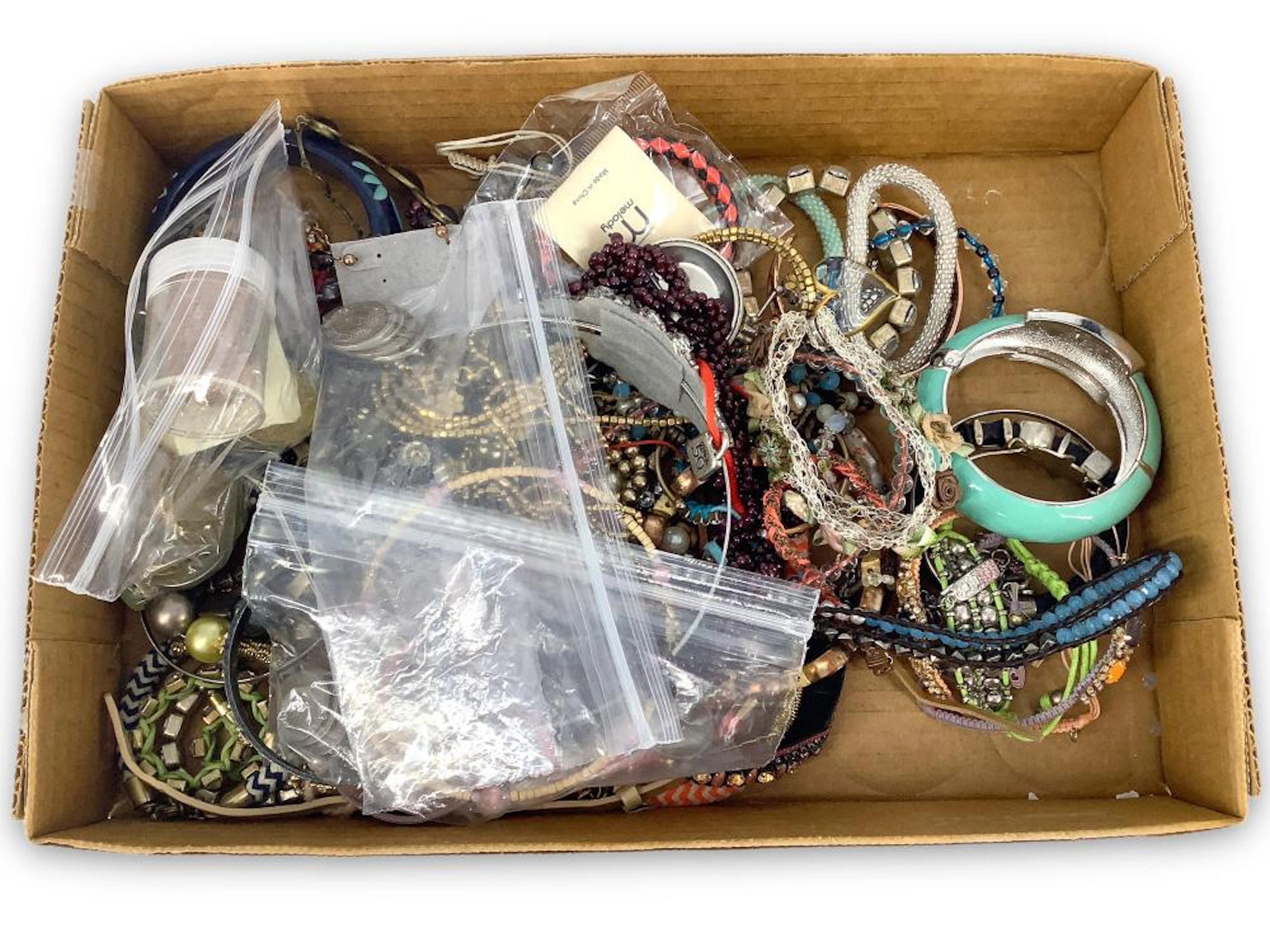 Box Lot Of Jewelry & Accessories