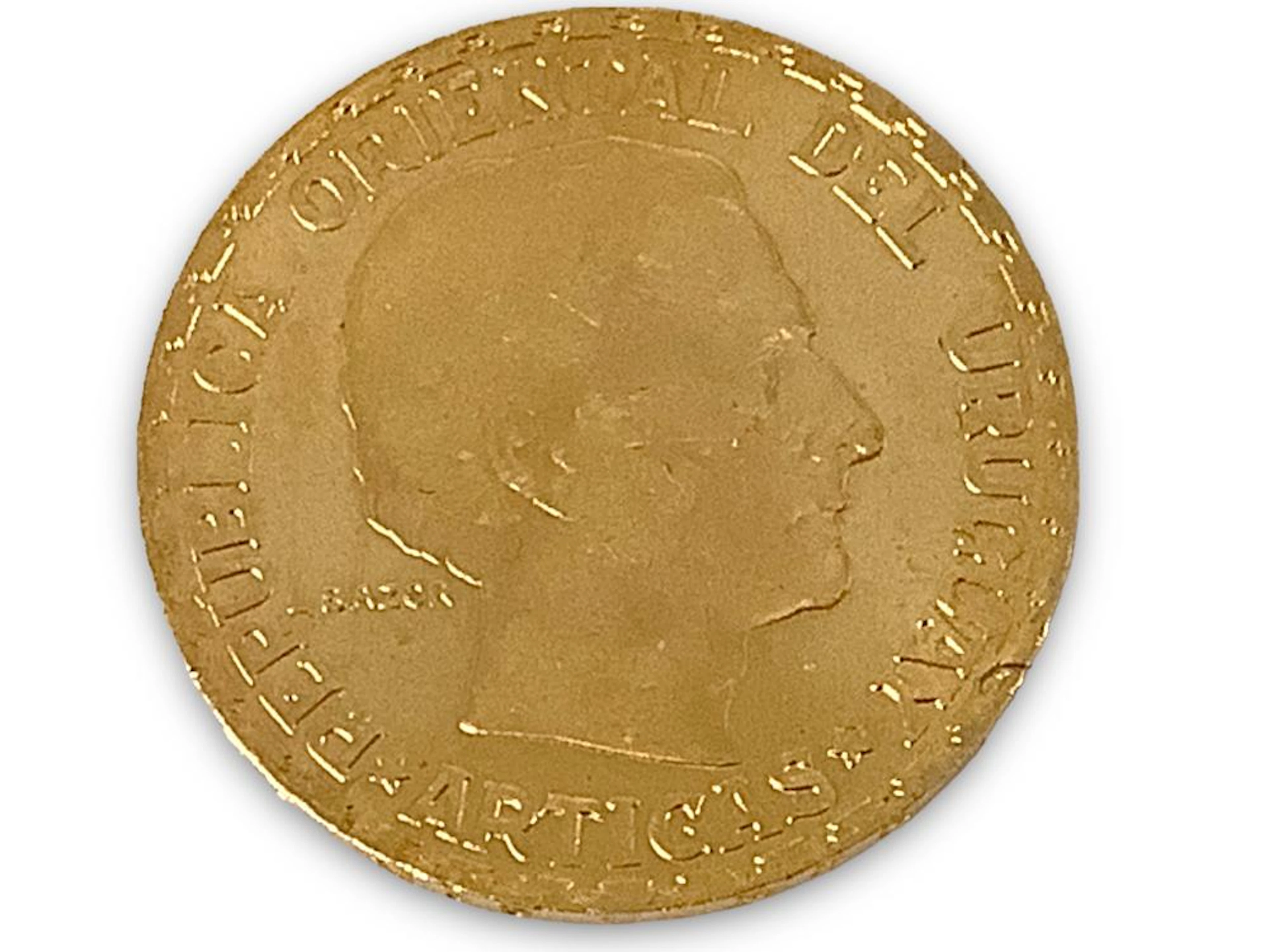 Uruguay 1930 5 Pesos Gold Coi