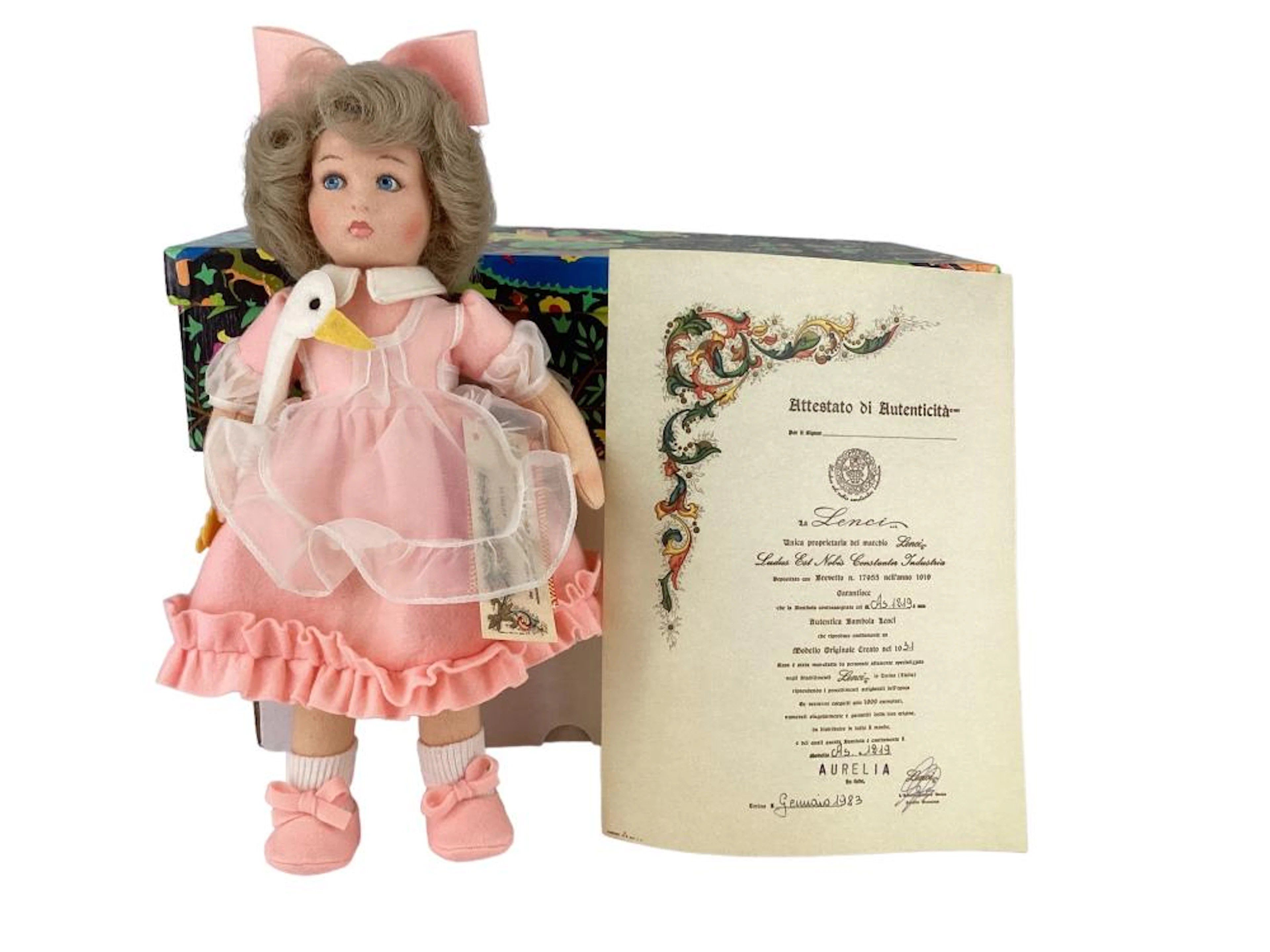 13 1/2" reissued Lenci "Aurelia" all felt