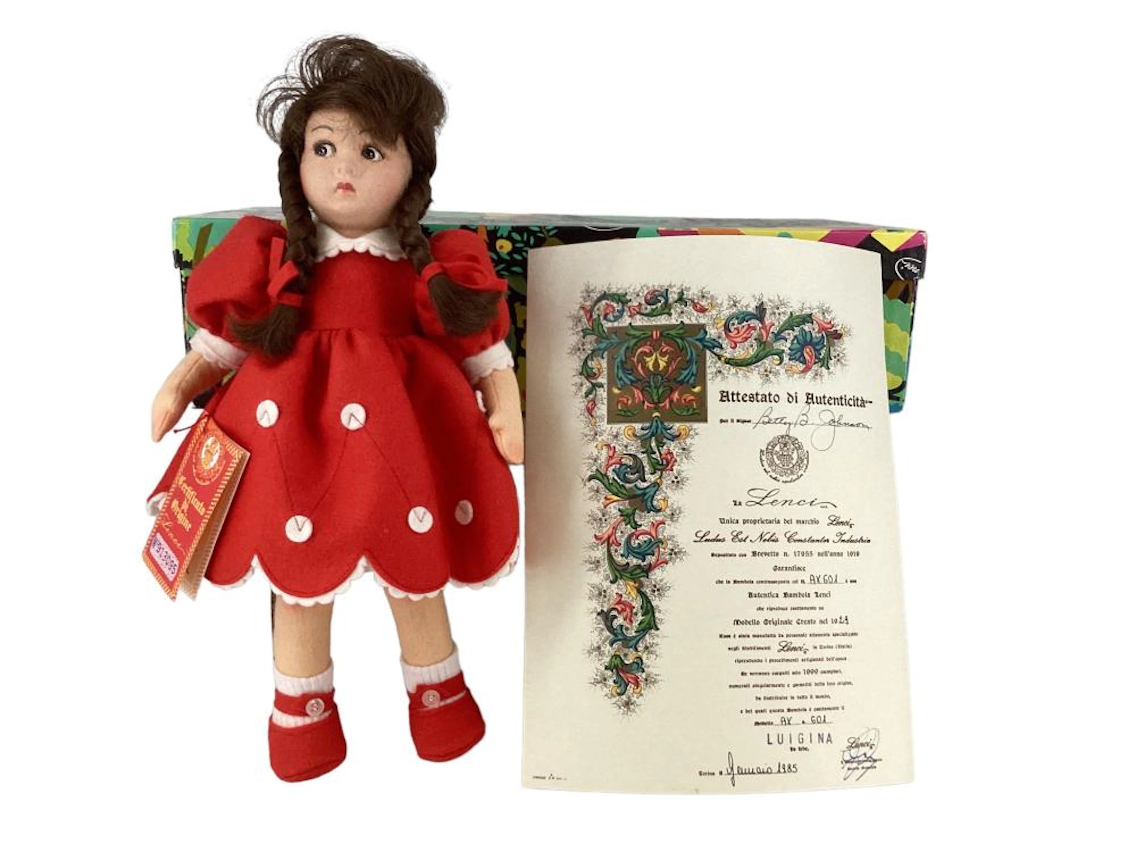 13 1/4" Lenci "Luigina" all felt