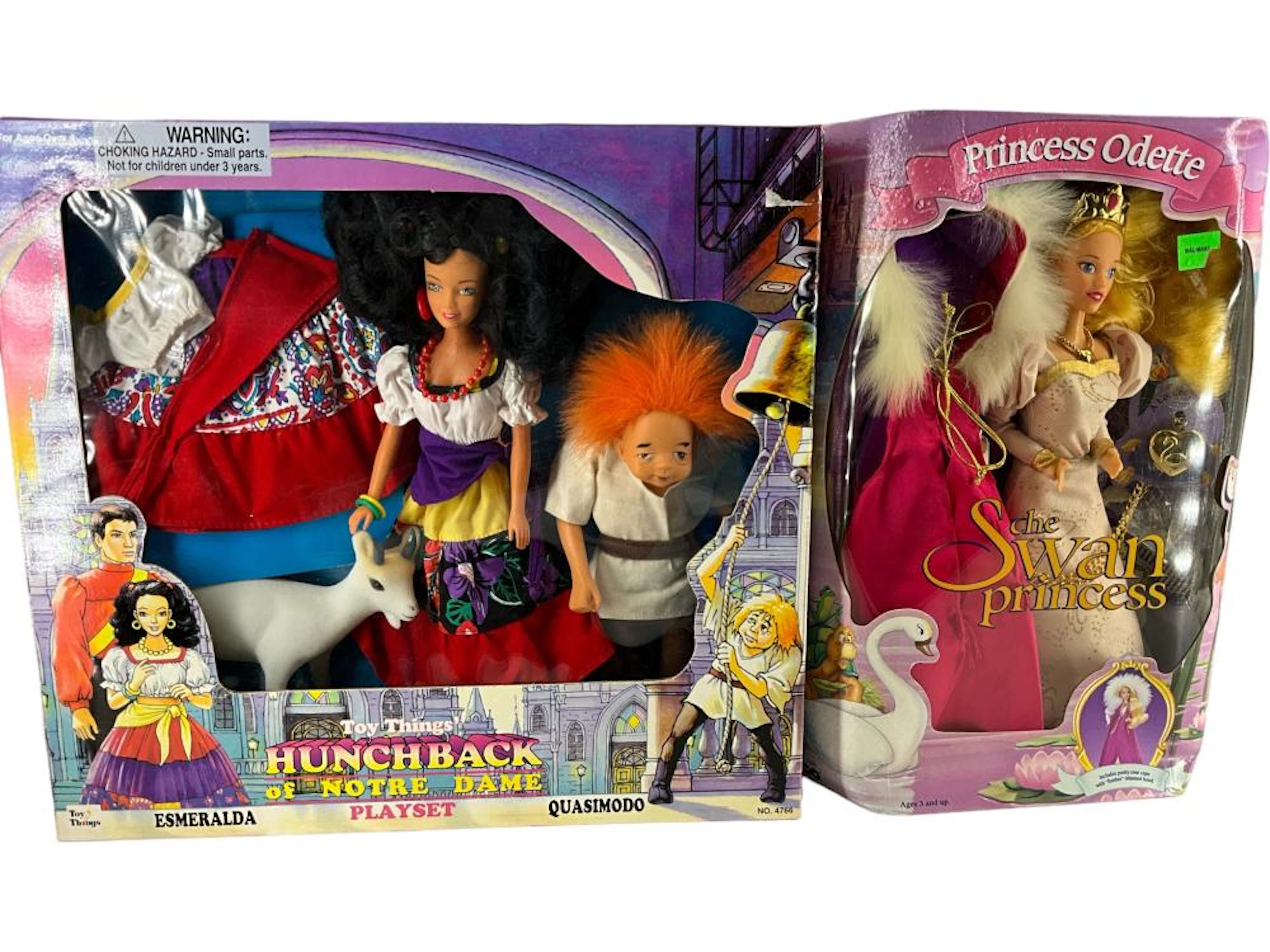 (2) ?The Hunchback of Norte Dame? and ?The Swan Princess? Playsets