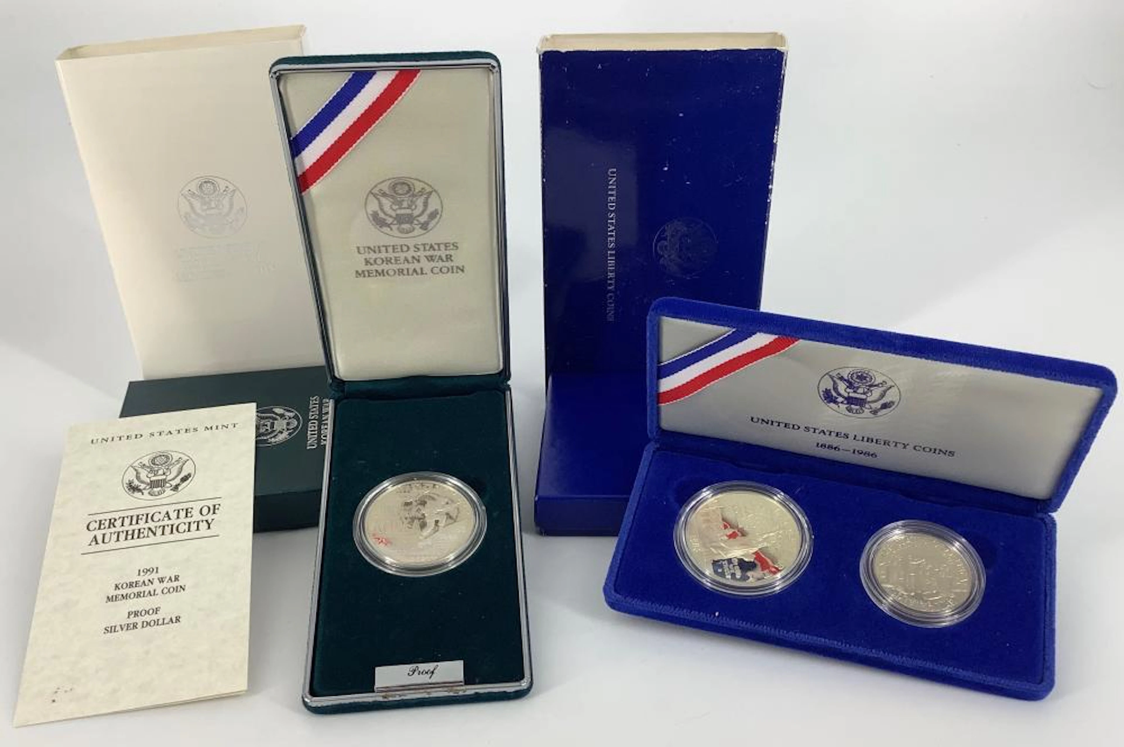2 Silver United States Mint Proof Coin Sets