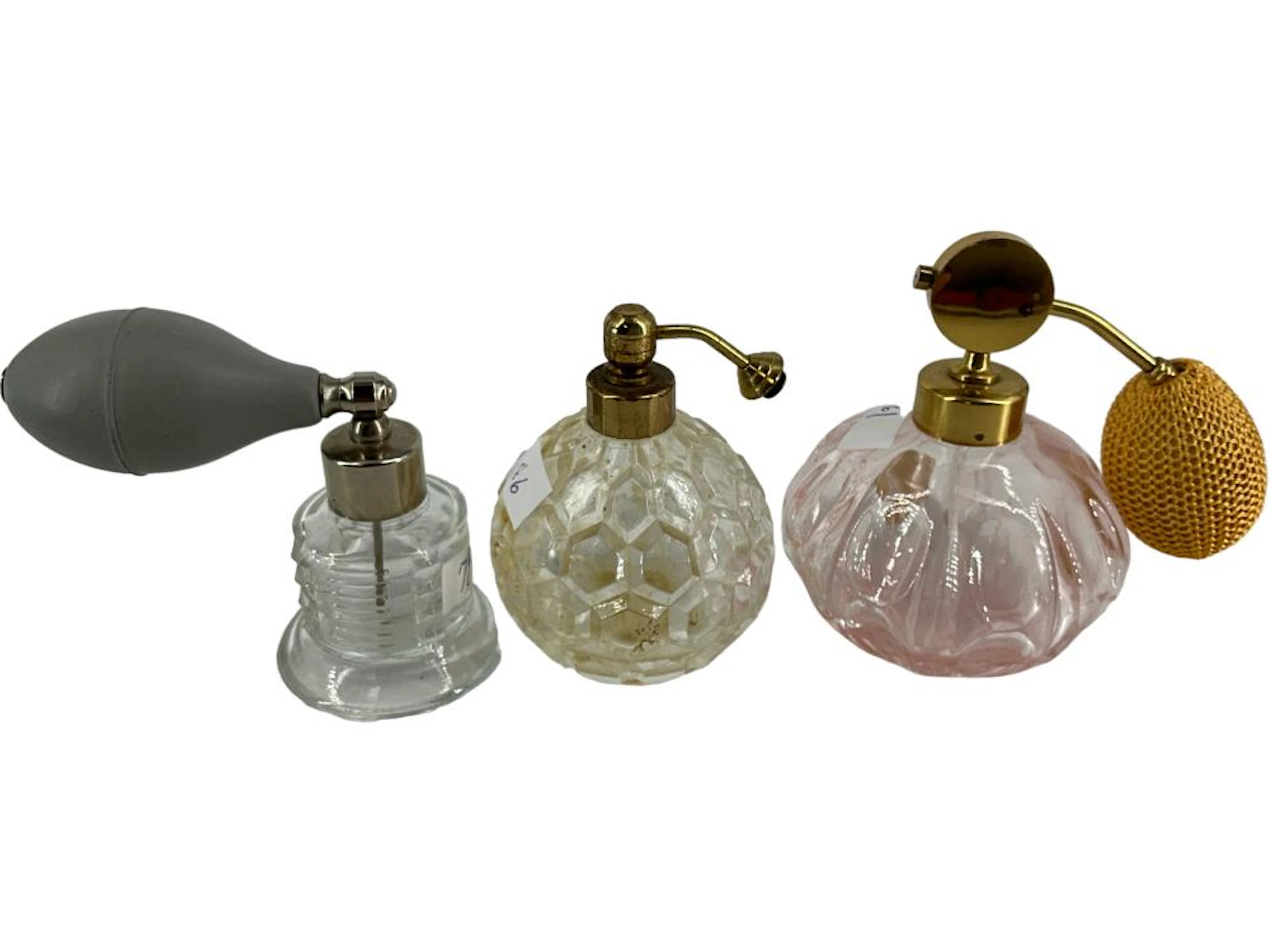 (3) Antique Perfume Bottles