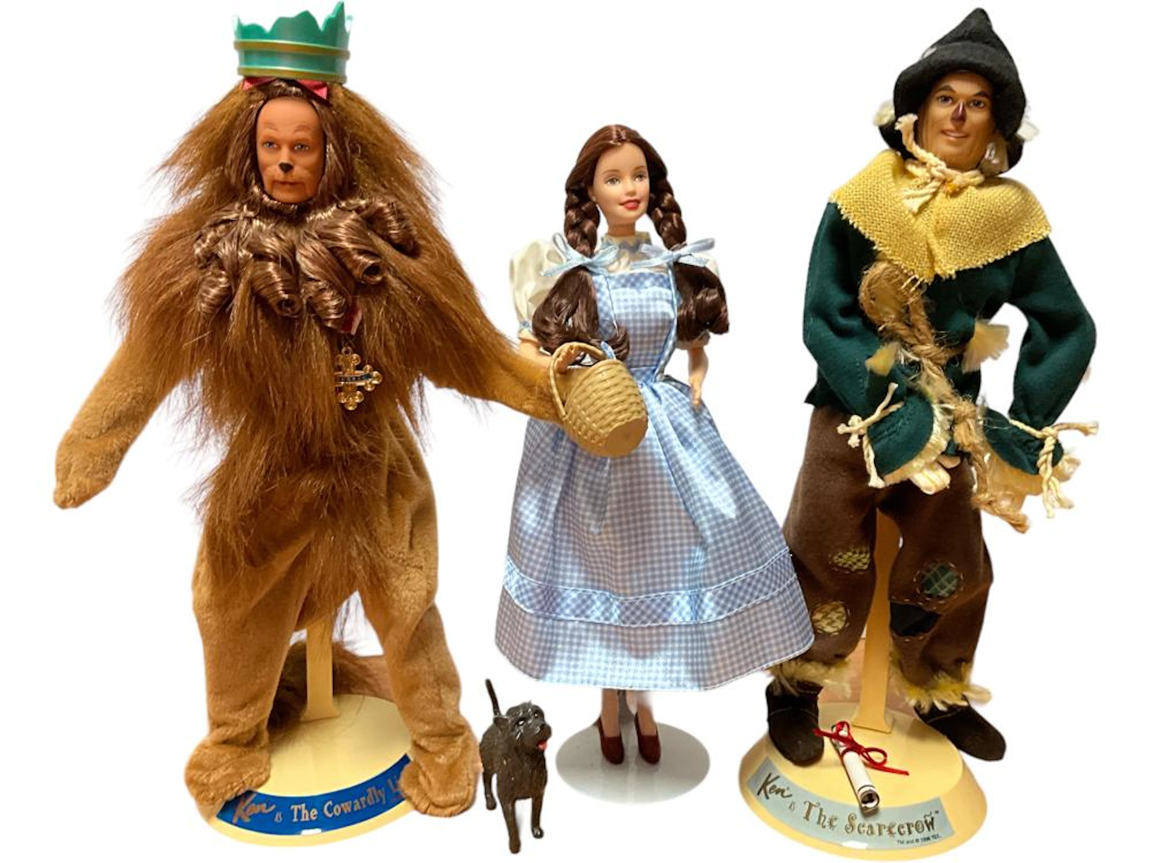 (3) Barbie & Ken in The Wizard of Oz Dolls