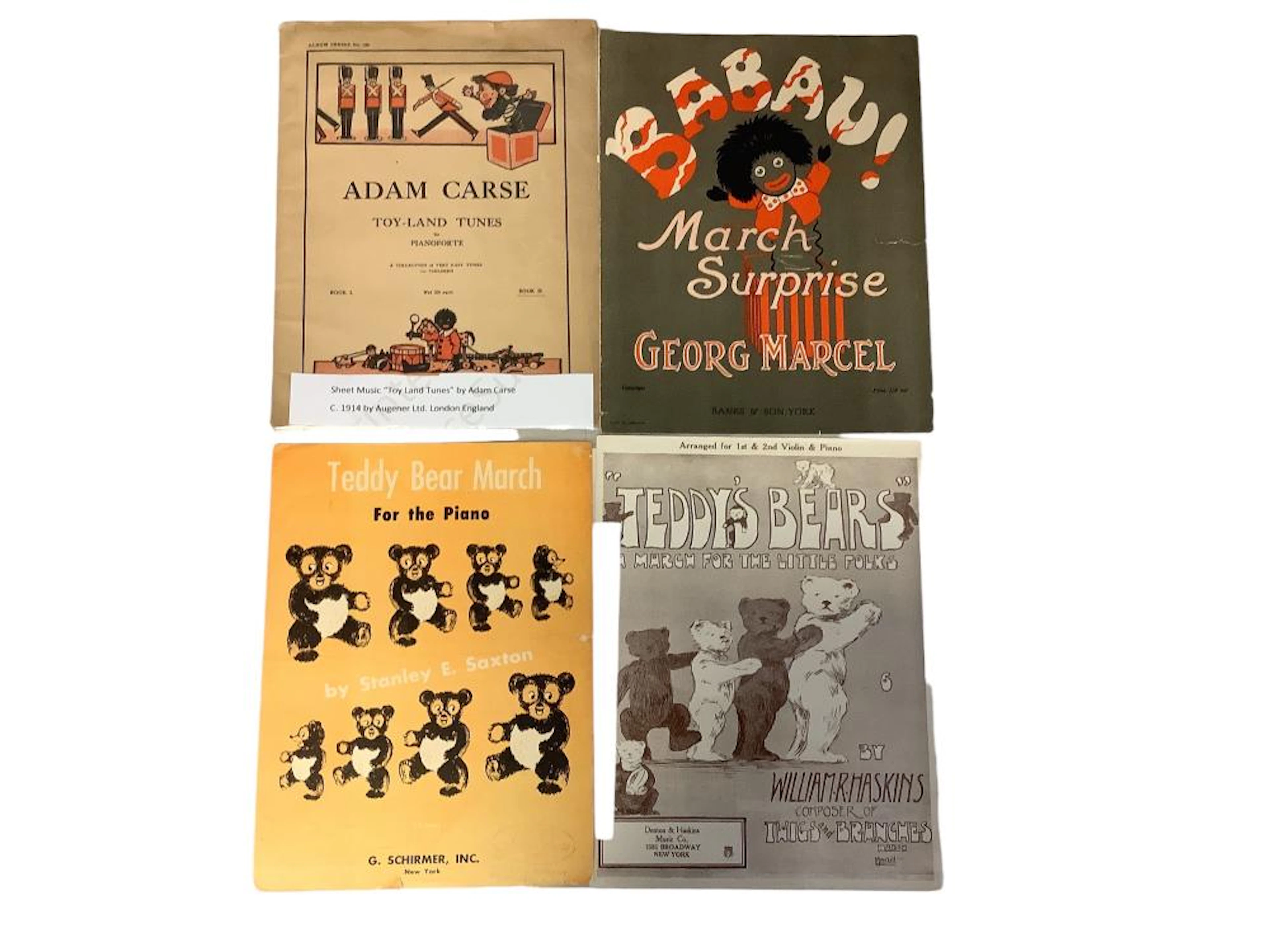 (4) Vintage Child Sheet Music Articles