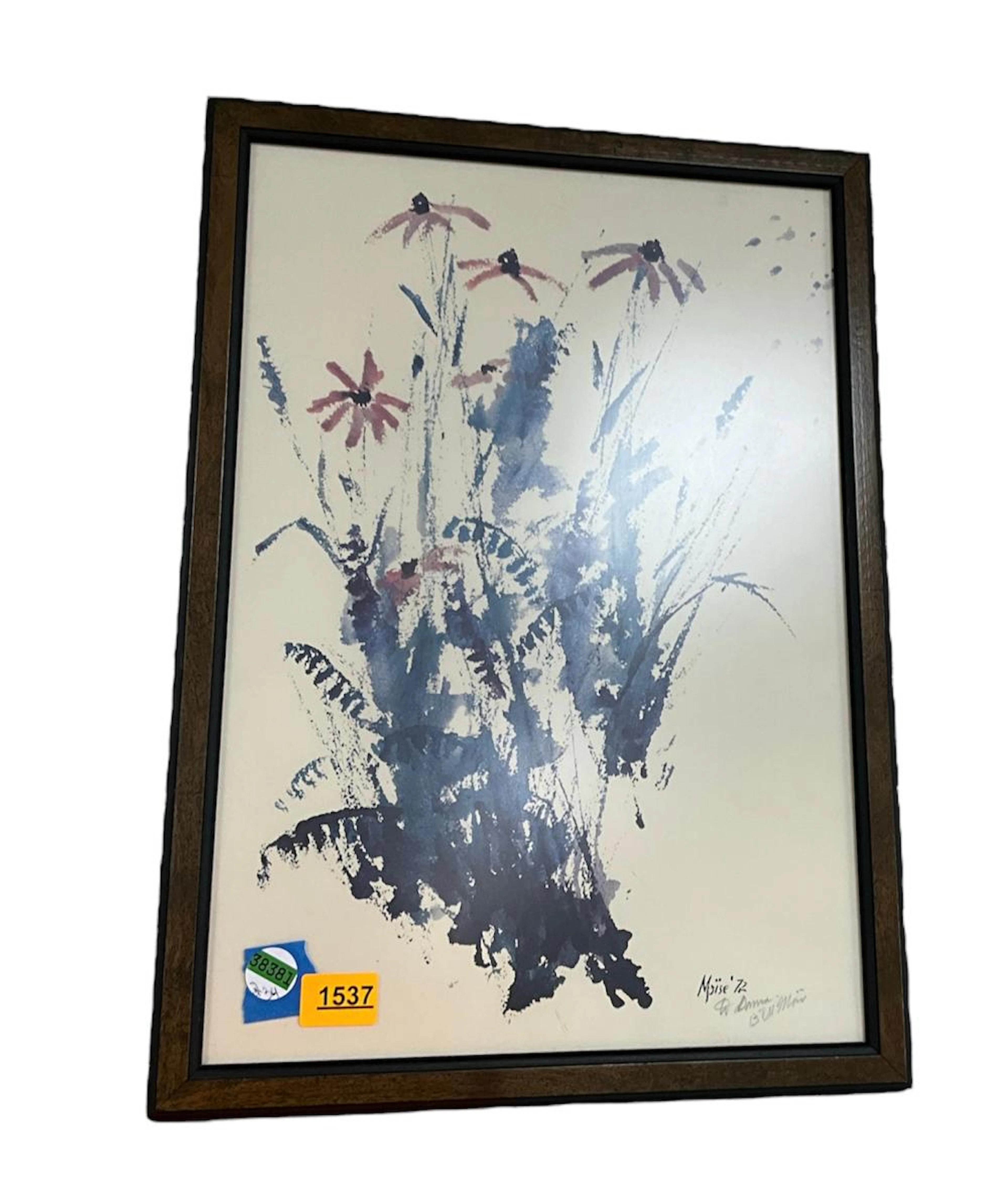 Signed Floral Print