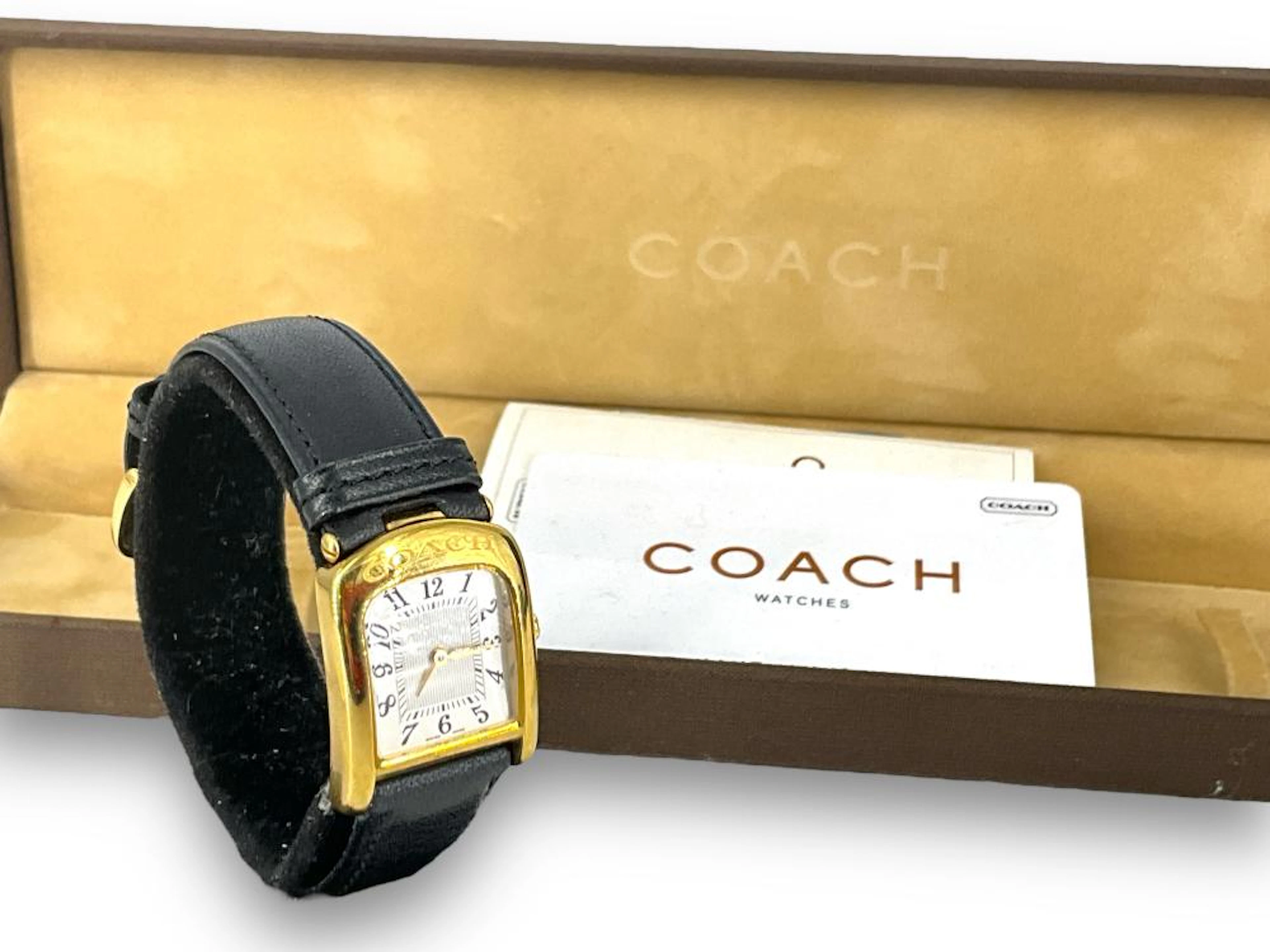 Coach Wrist Watch With Papers & Box