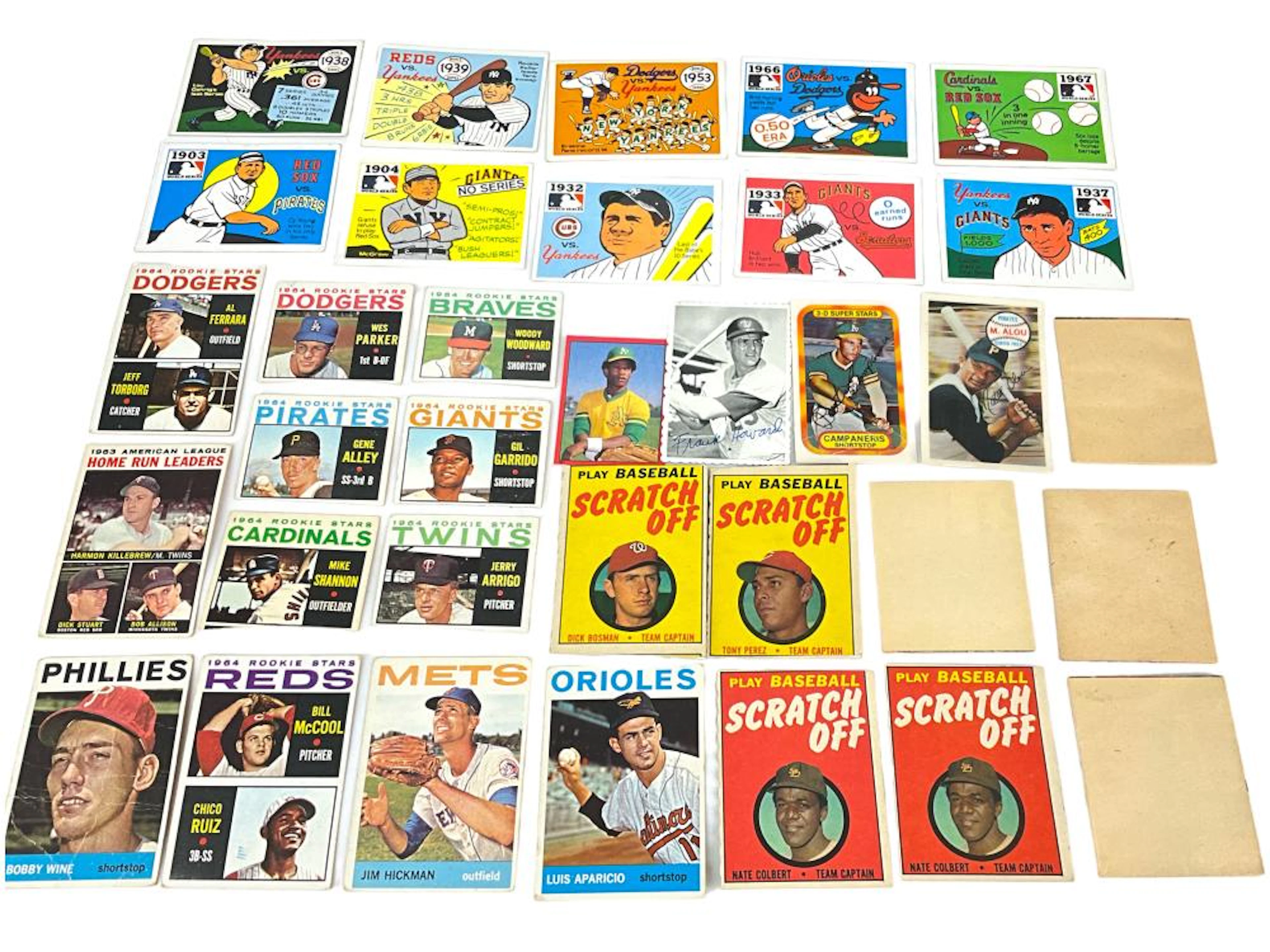 Unique Assortment of Baseball Cards and Posters