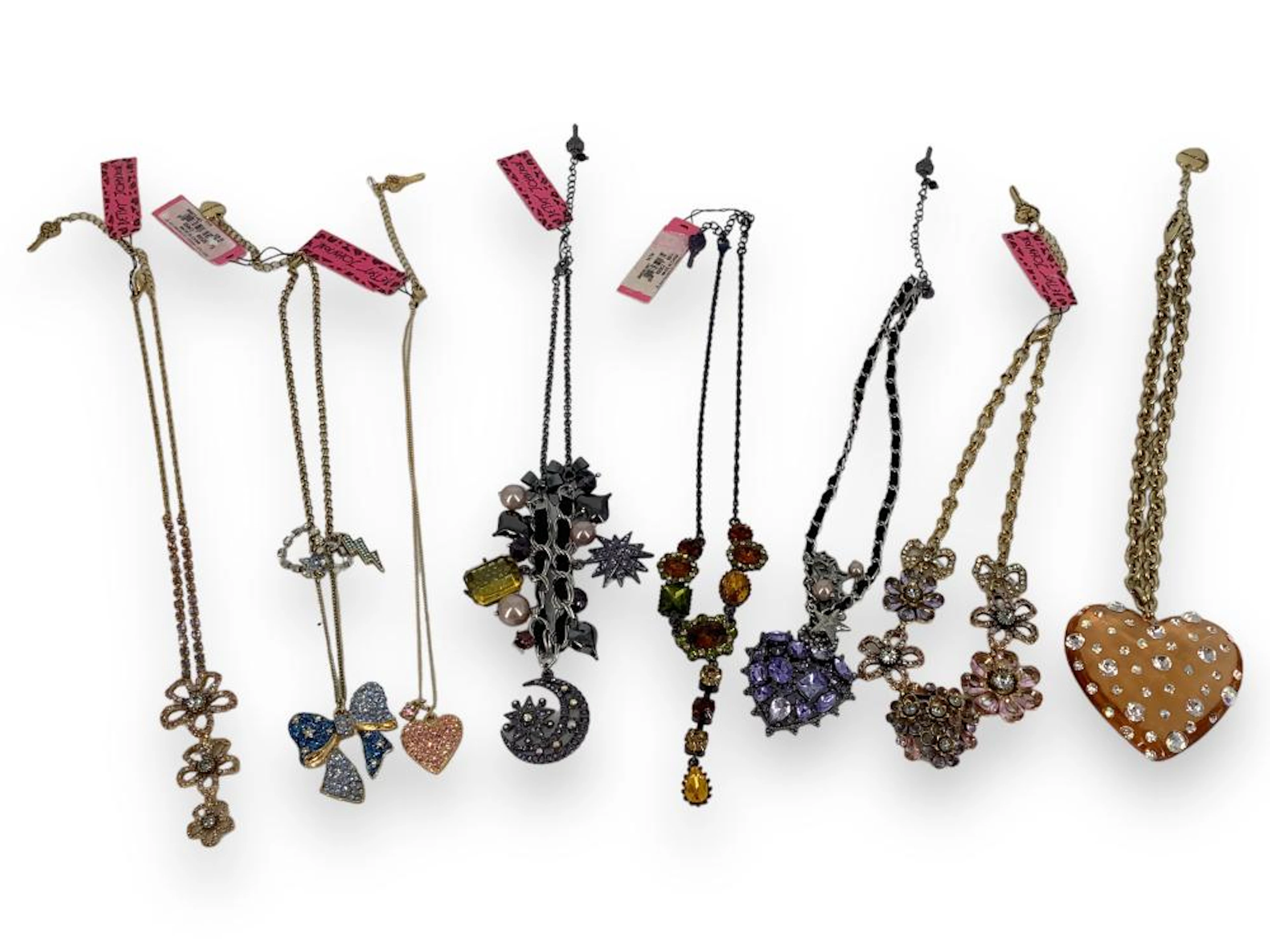 Eight Betsey Johnson Necklaces