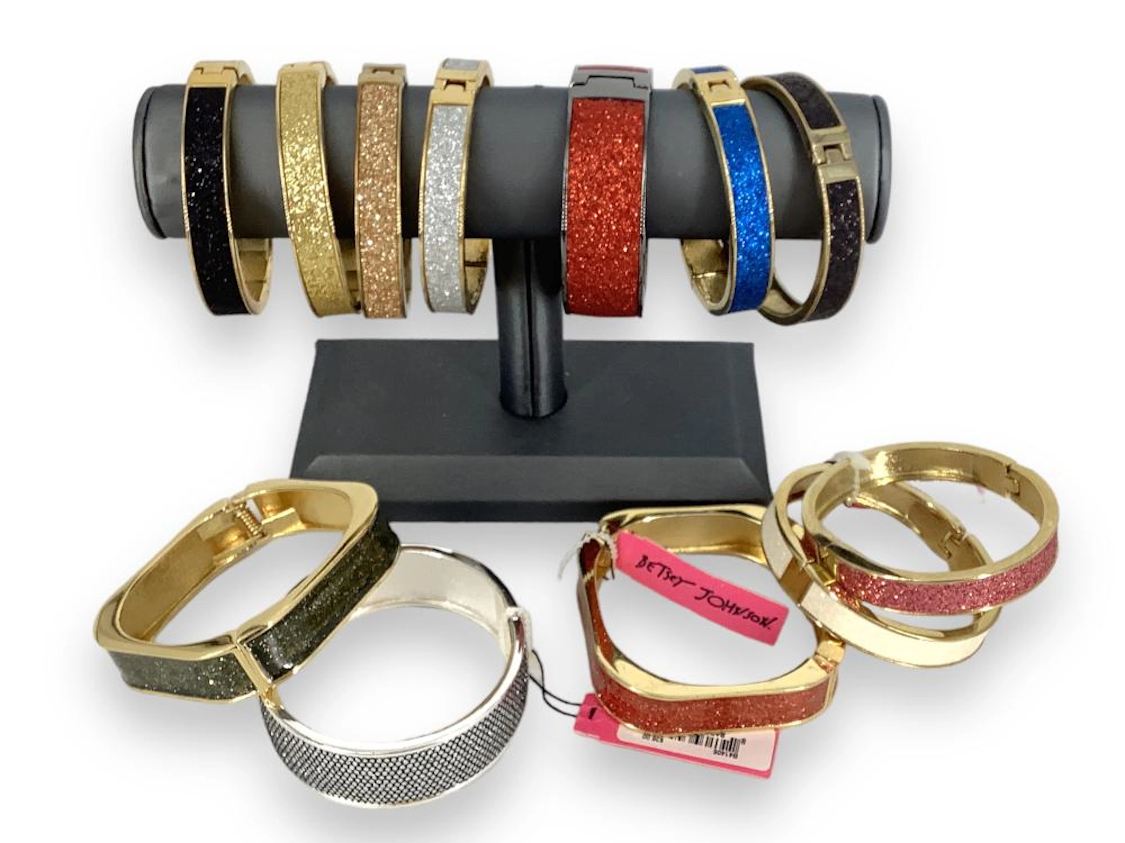 Twelve Betsey Johnson Bangles/Bracelets