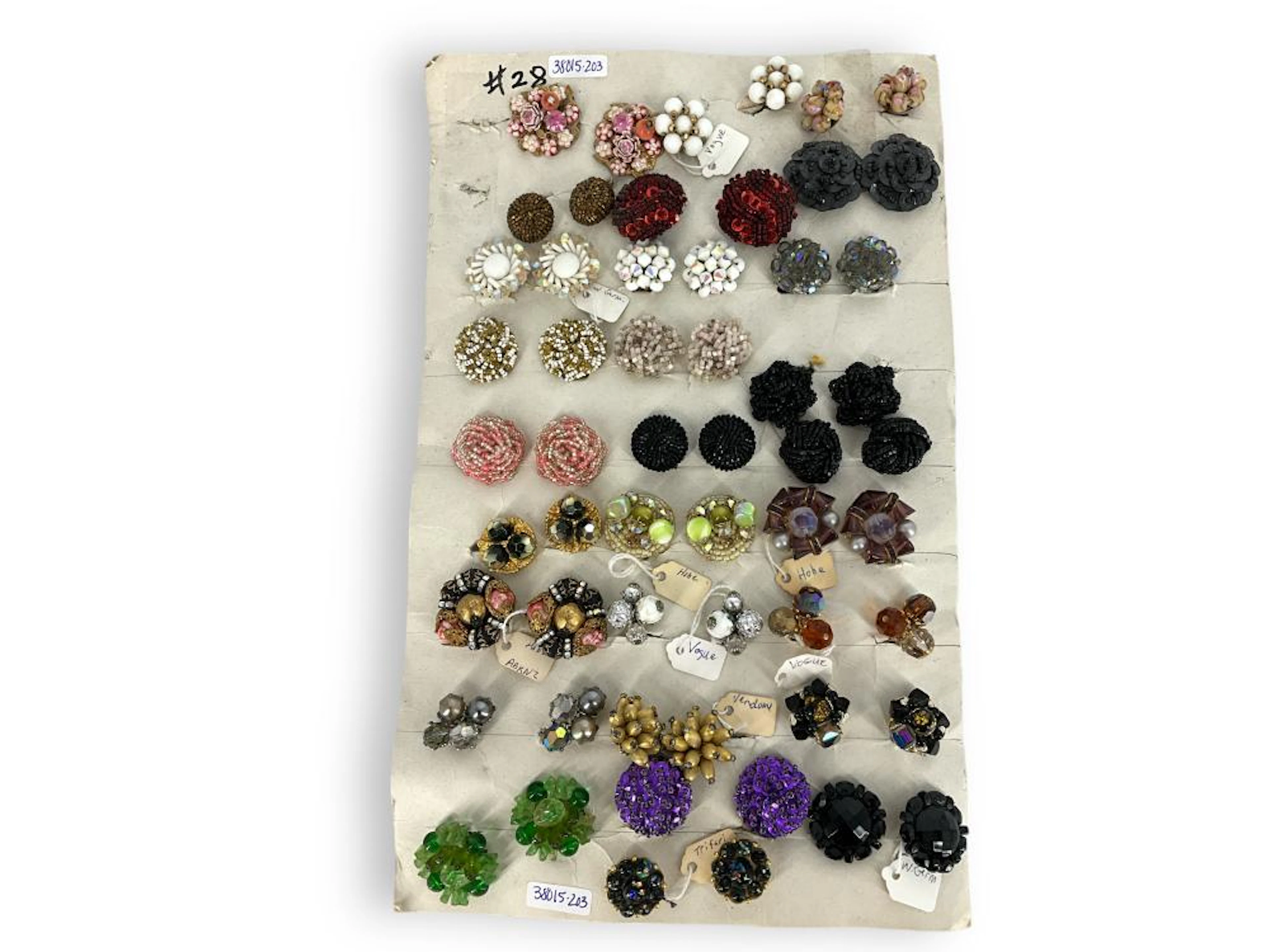 Multiple Pair Vintage Clip Earrings, Some Signed, #28