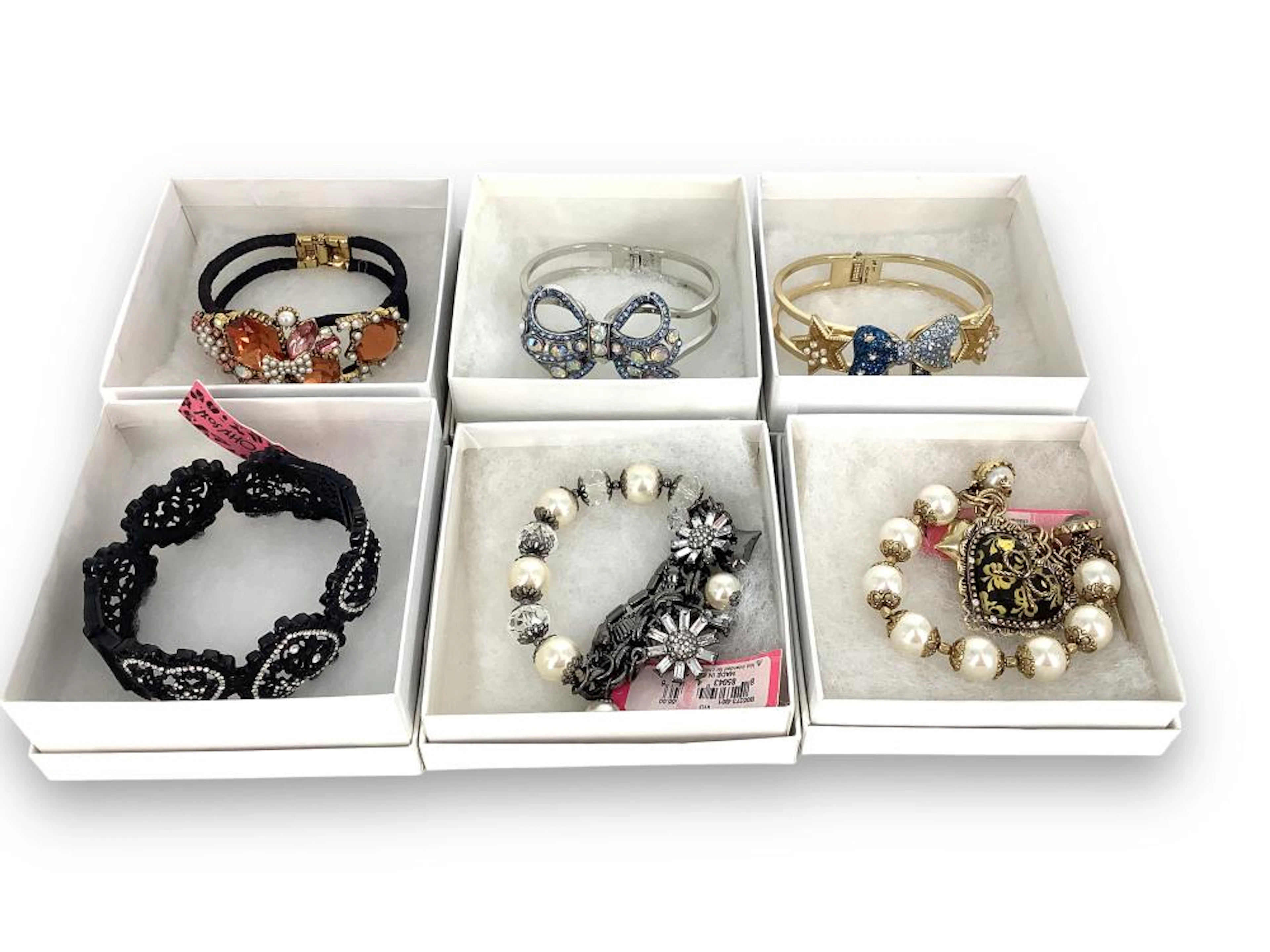 Six Betsey Johnson Bangles/Bracelets