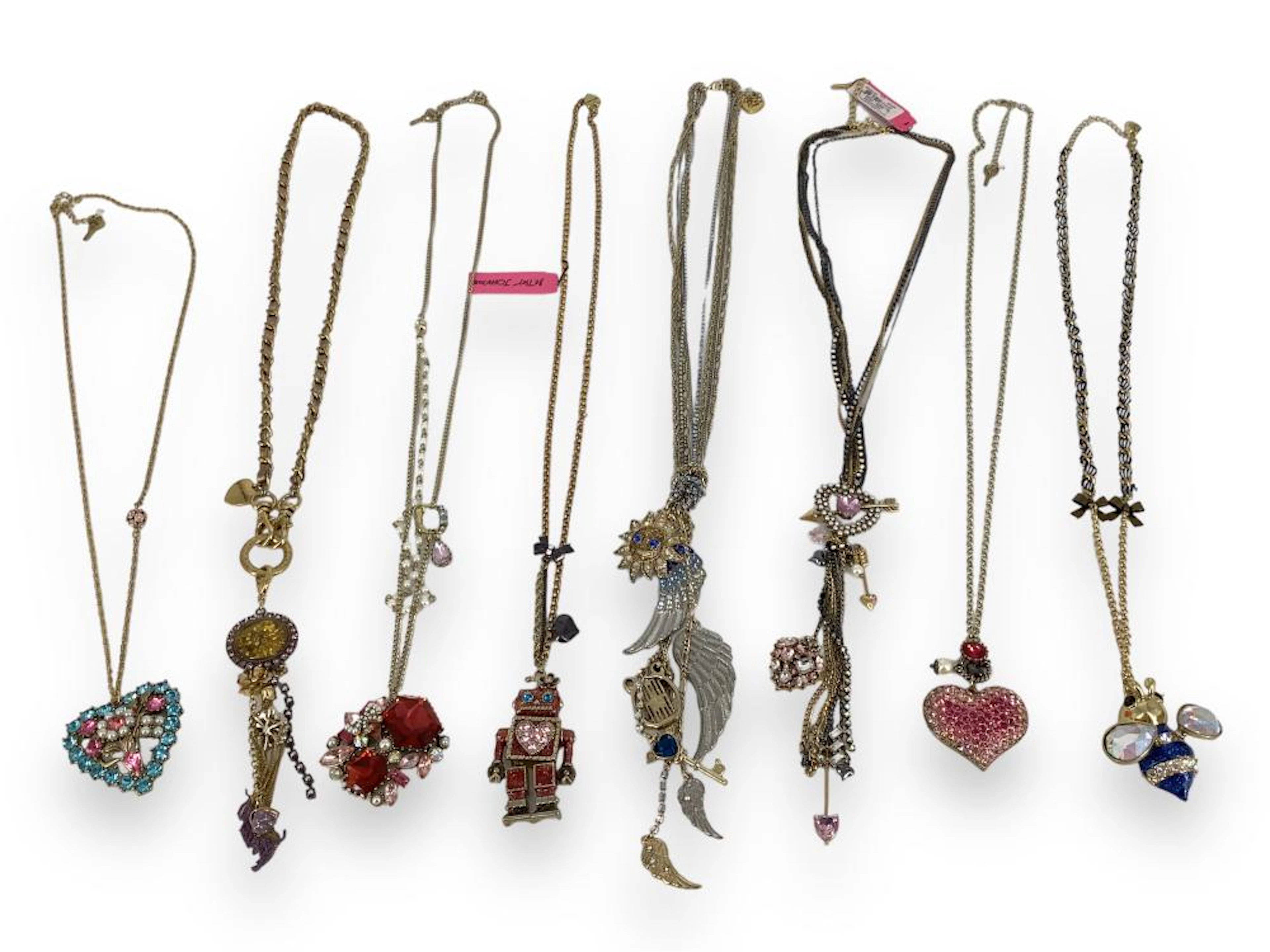 Eight Betsey Johnson Necklaces