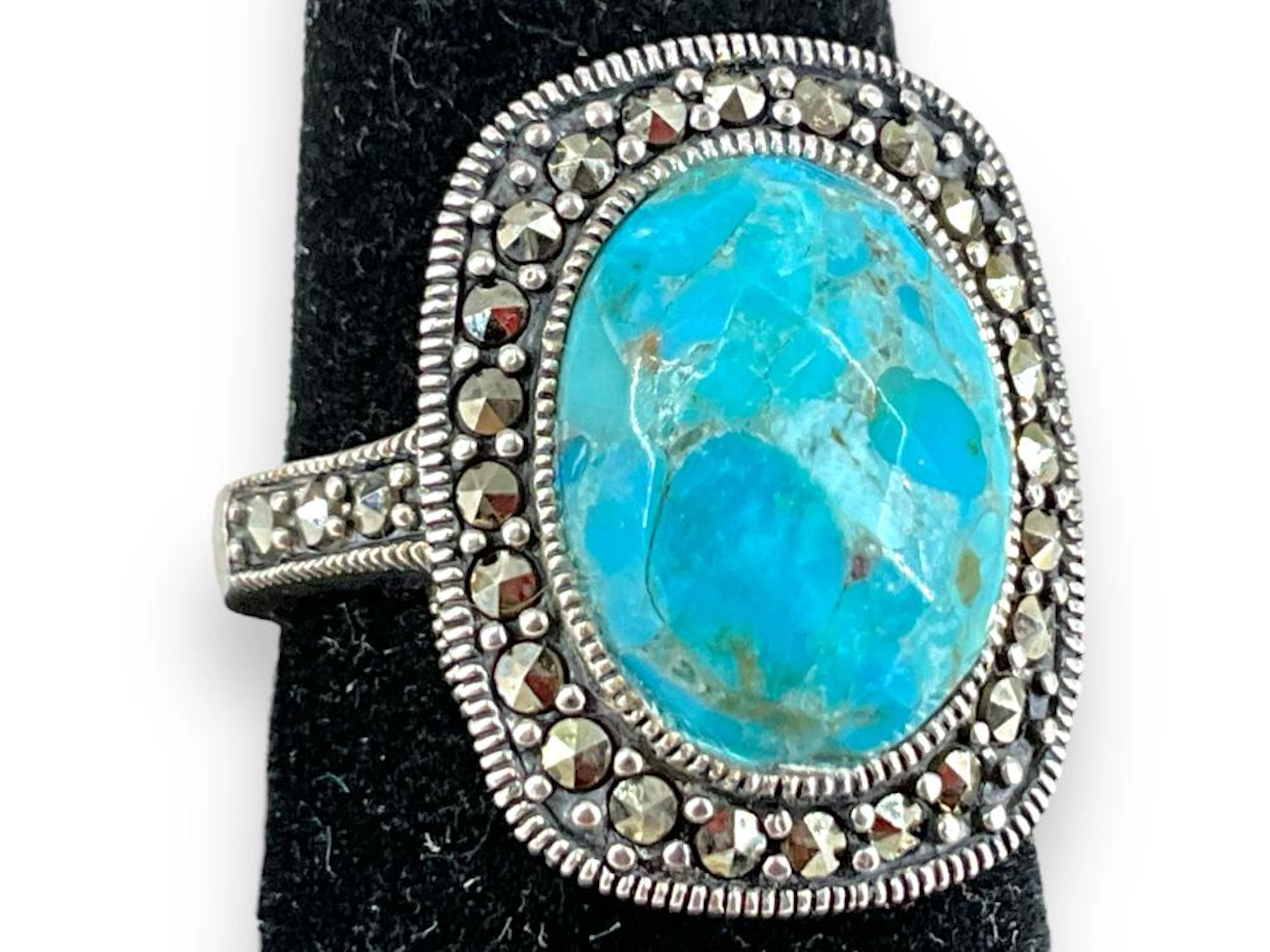 Sterling Silver and Turquoise Stone Ring
