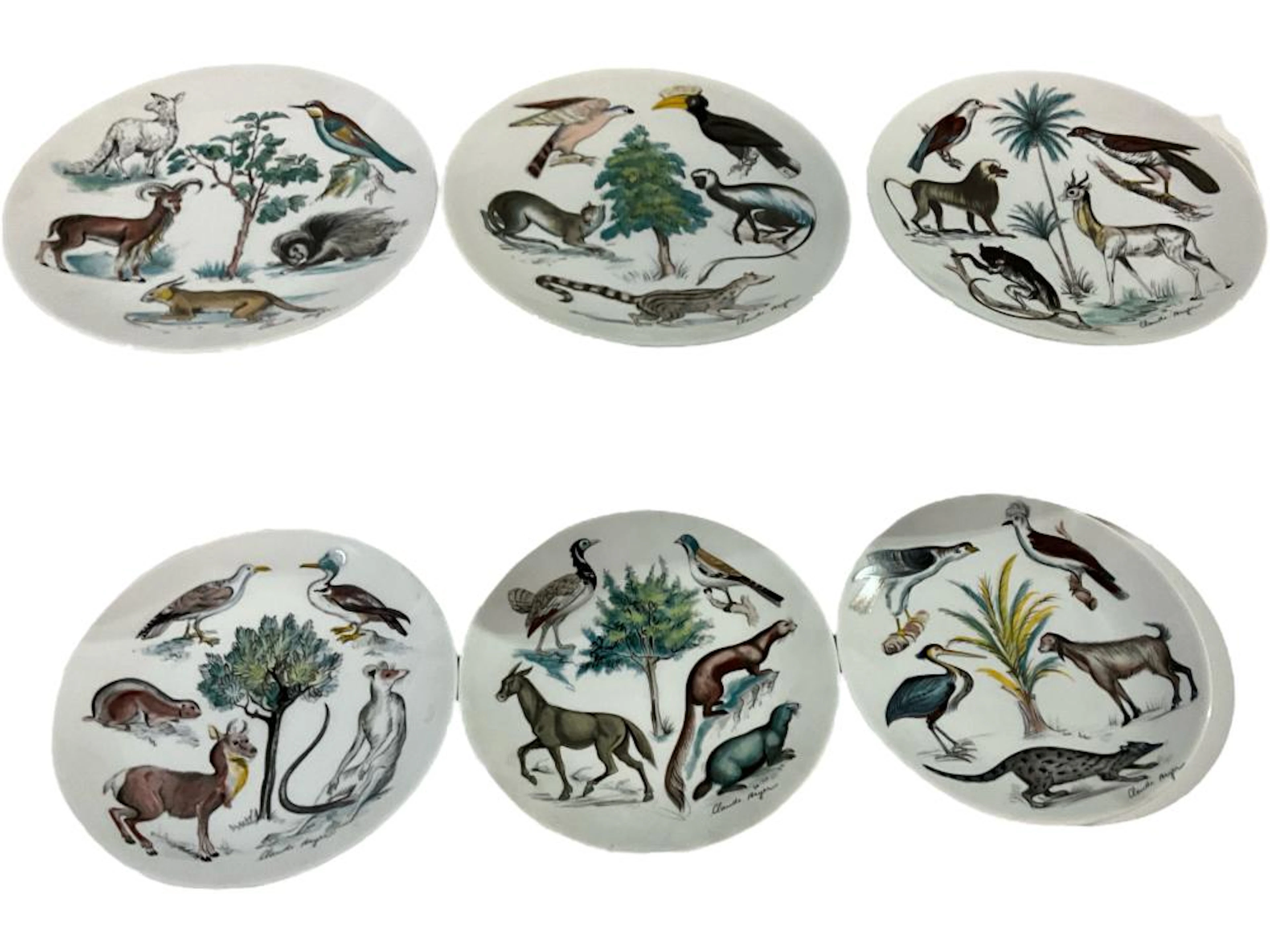 (6) Haviland China ?Earthly Paradise? Plates (Genesis 1-25)