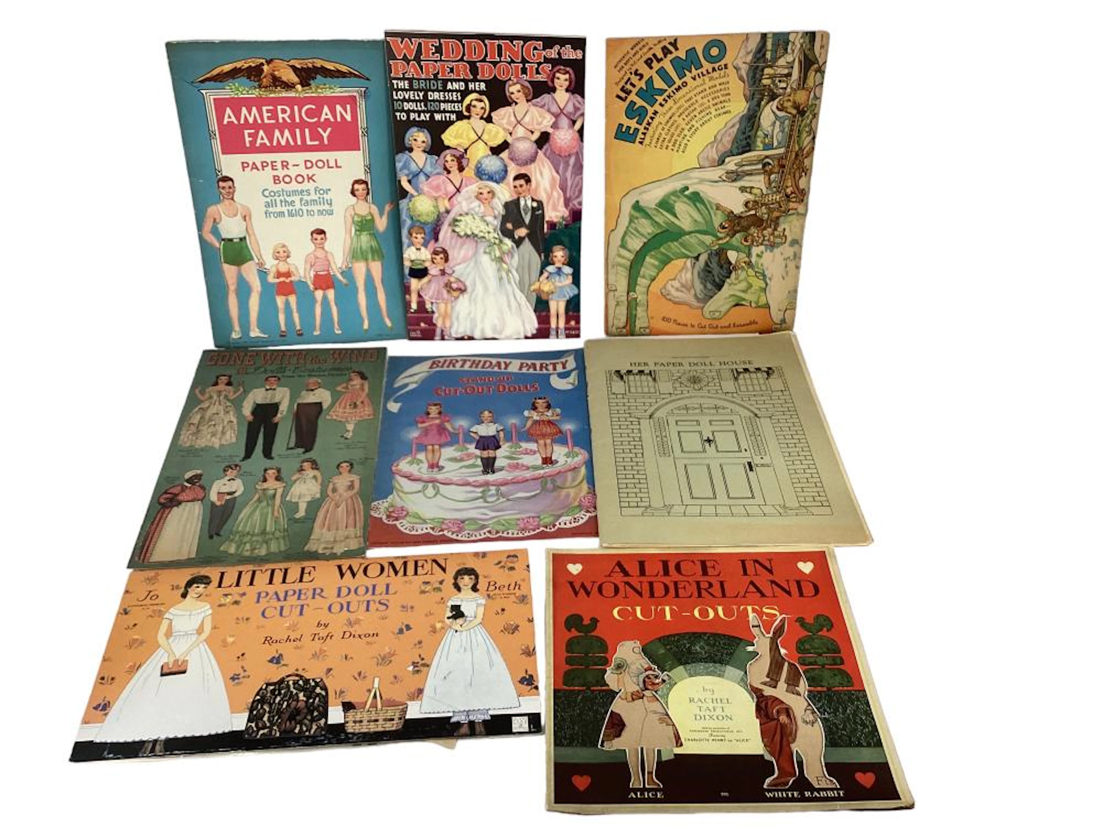 Miscellaneous Uncut Paper Doll Books.