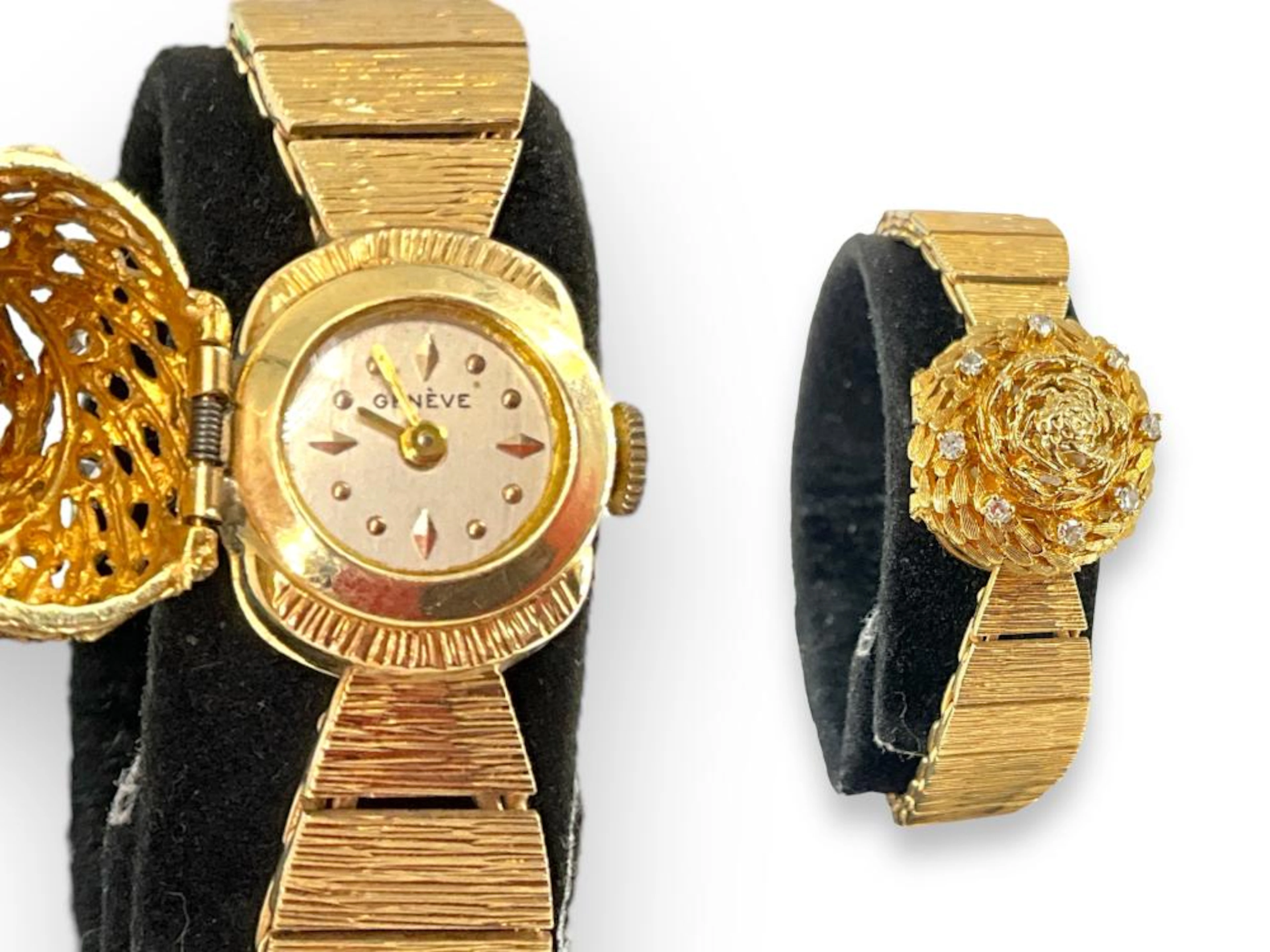 14k Geneve Flip-Top Watch