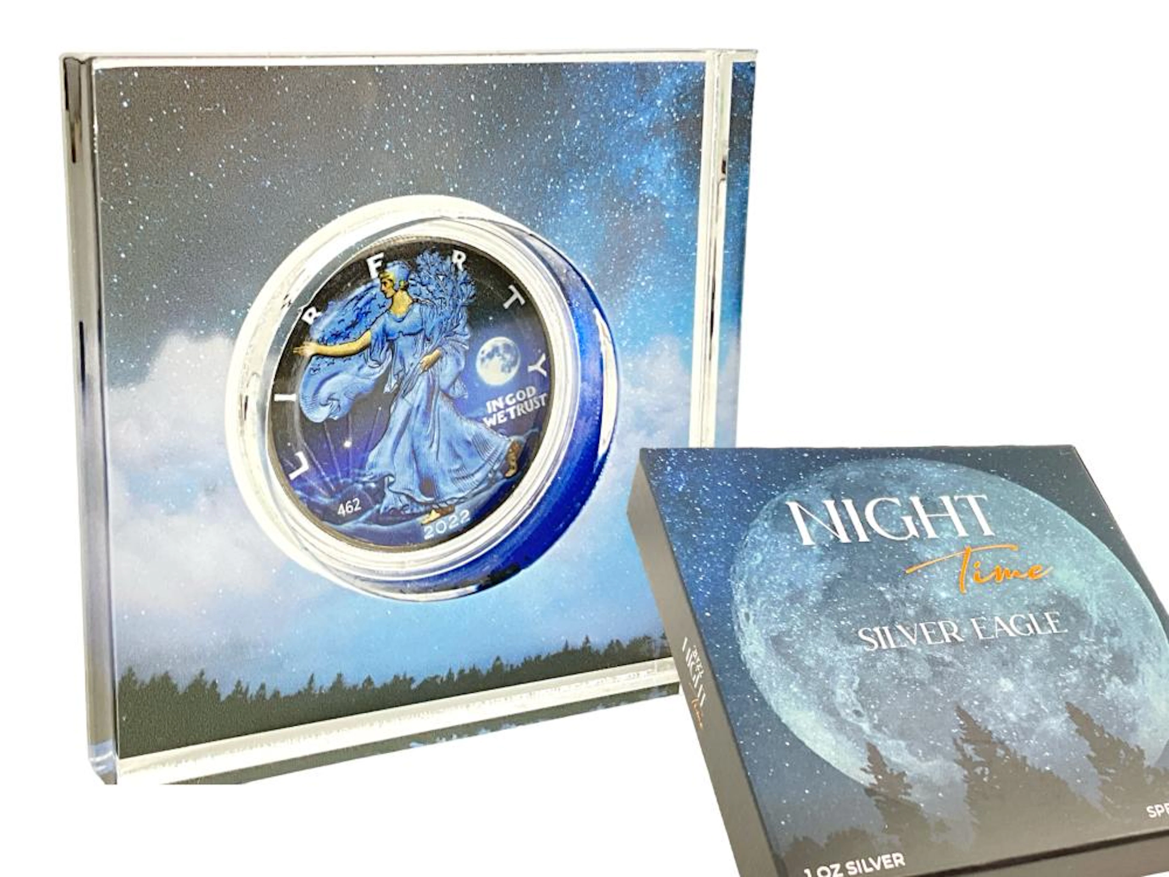 2022 "Night Time" Silver Eagle in Box