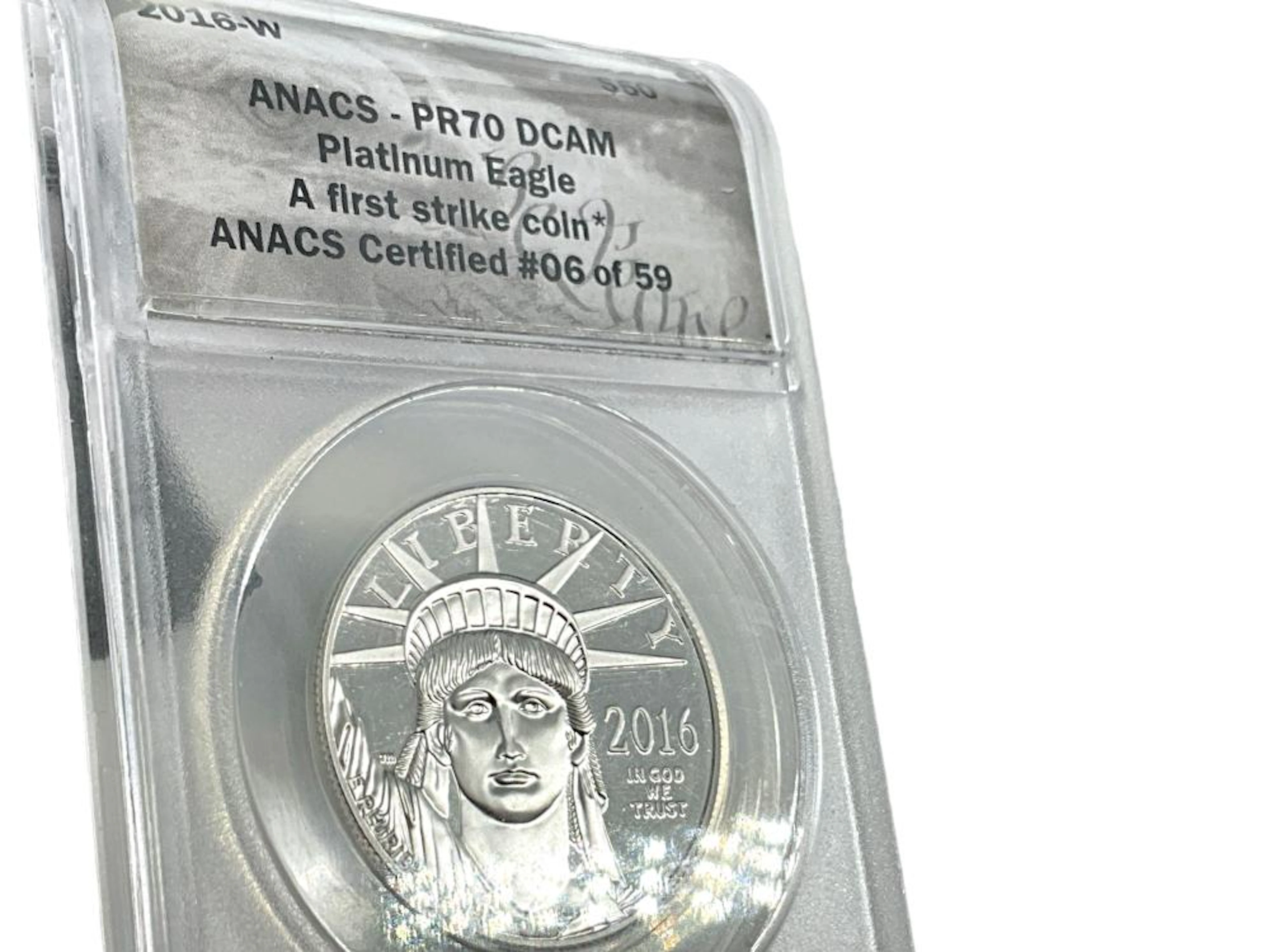 2016-W PR70 U.S. $100.00 Platinum Eagle Bullion Coin in Slab